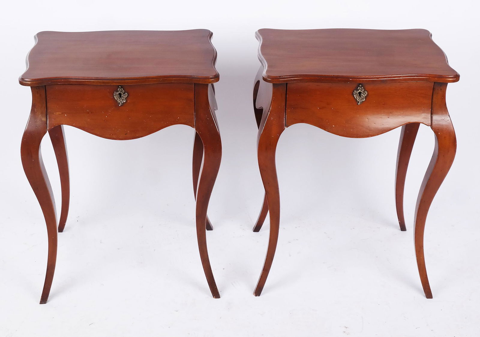 Pair of French-Style Single Drawer Tables (1 of 10)