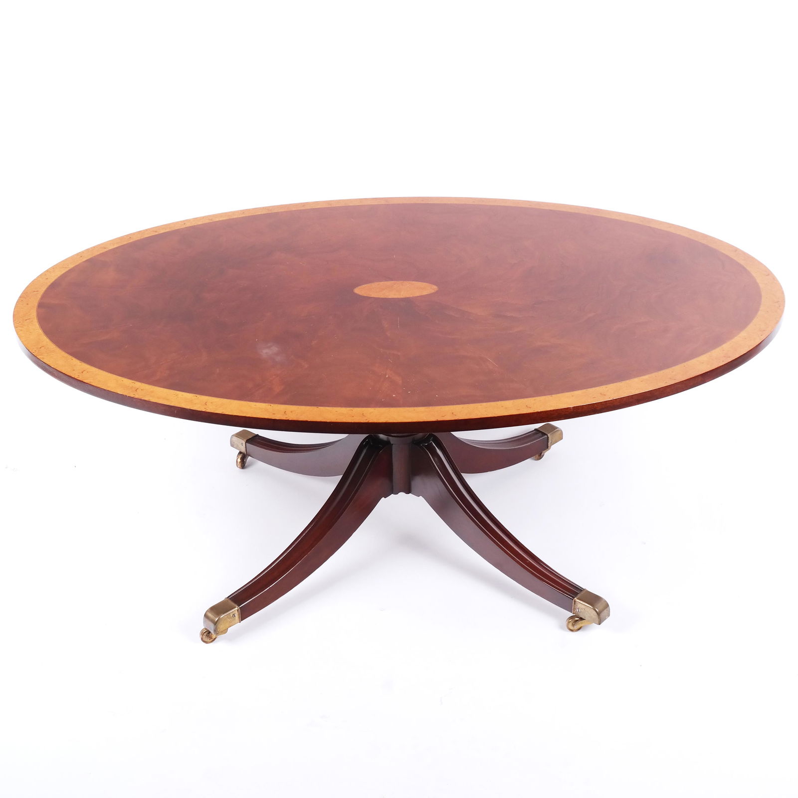 Sheraton-Style Oval Coffee Table (1 of 8)