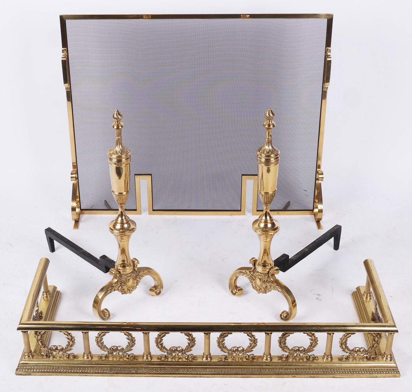 Four-Piece Fireplace Ensemble (1 of 12)