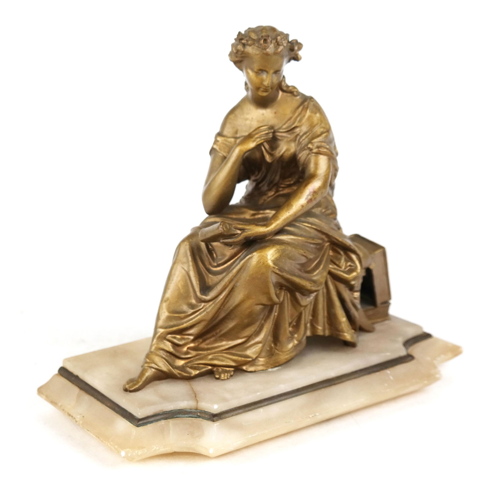 Neoclassical-Style Gilt Metal Sculpture (1 of 10)