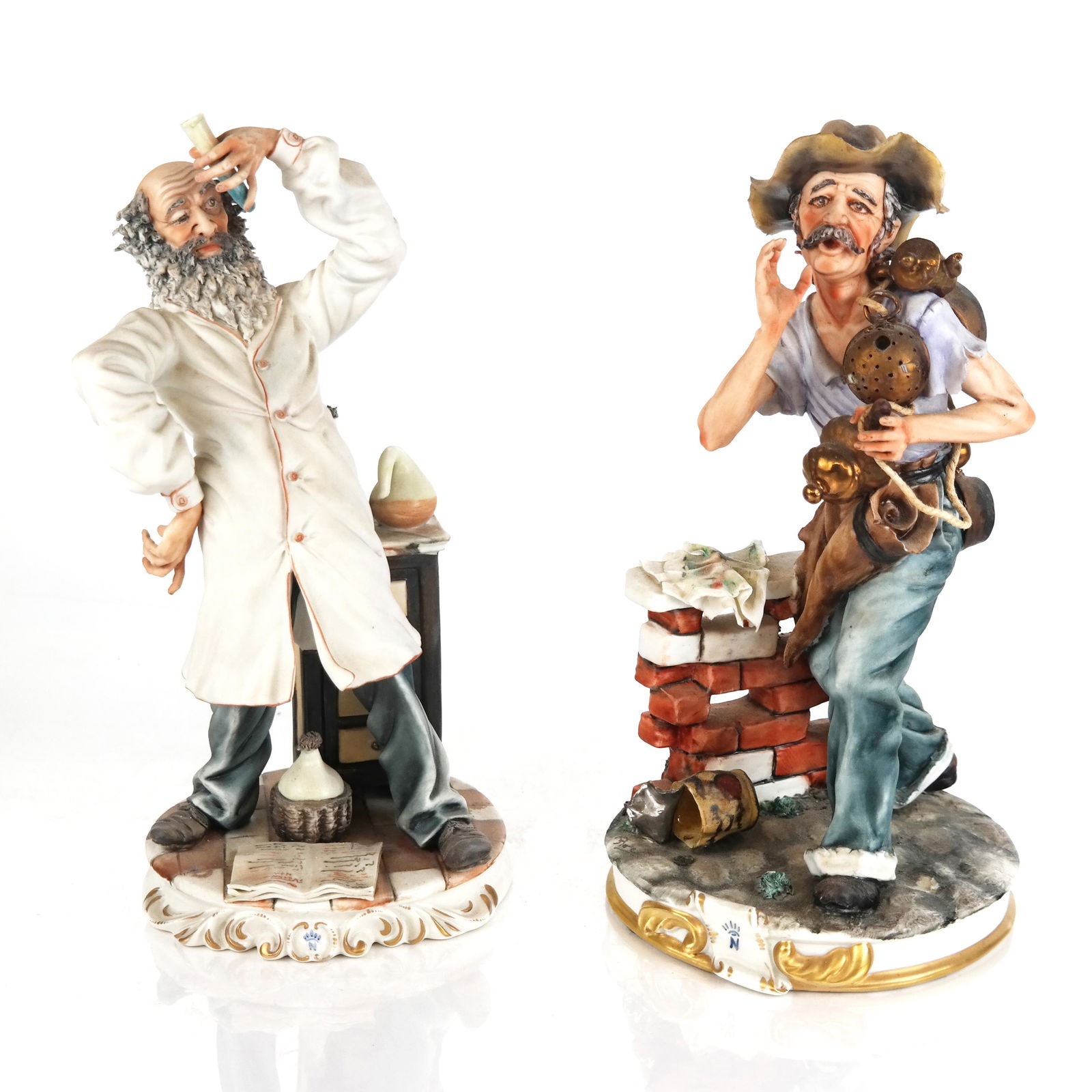 Two Capodimonte Porcelain Figural Groups (1 of 11)