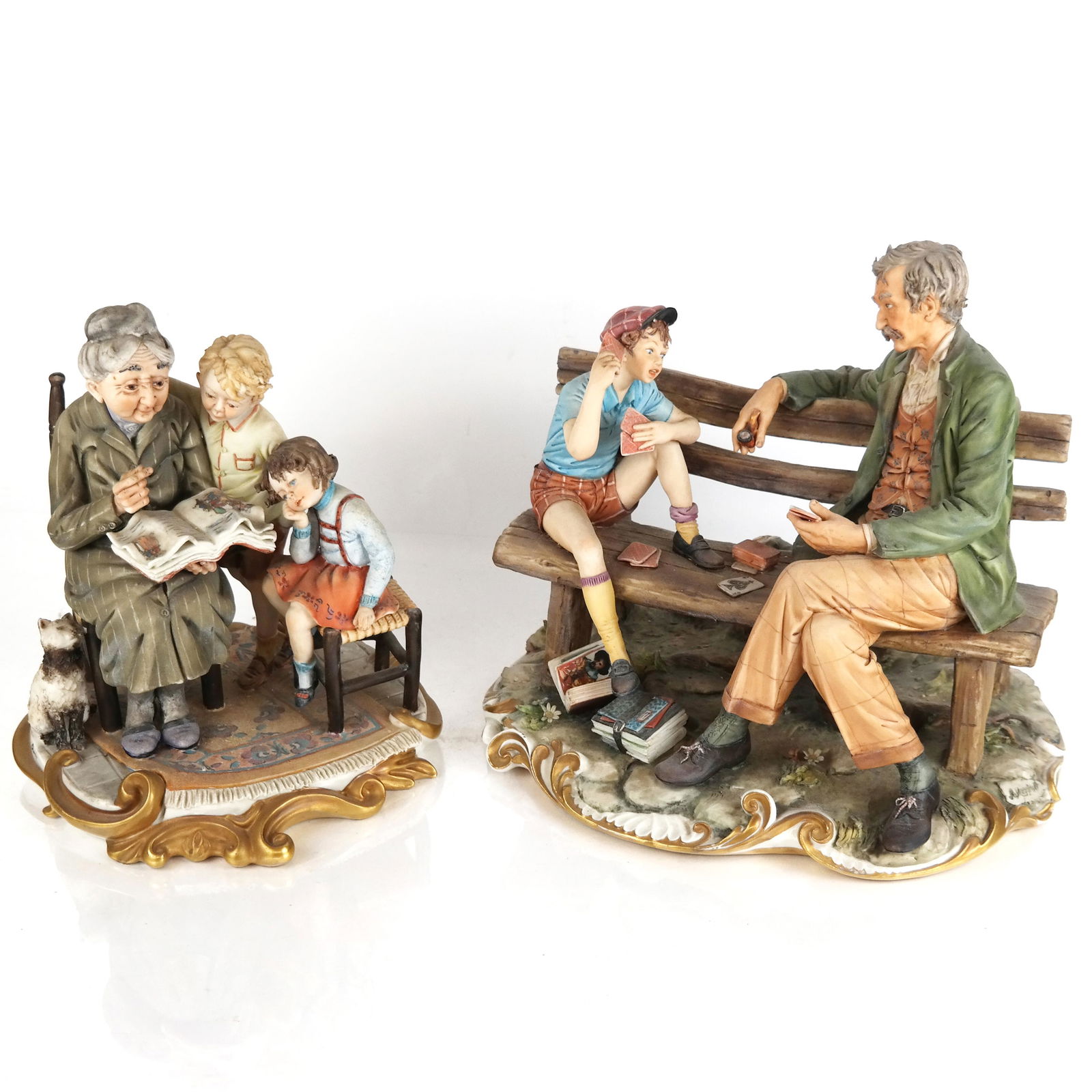 Two Capodimonte Porcelain Figural Groups (1 of 13)