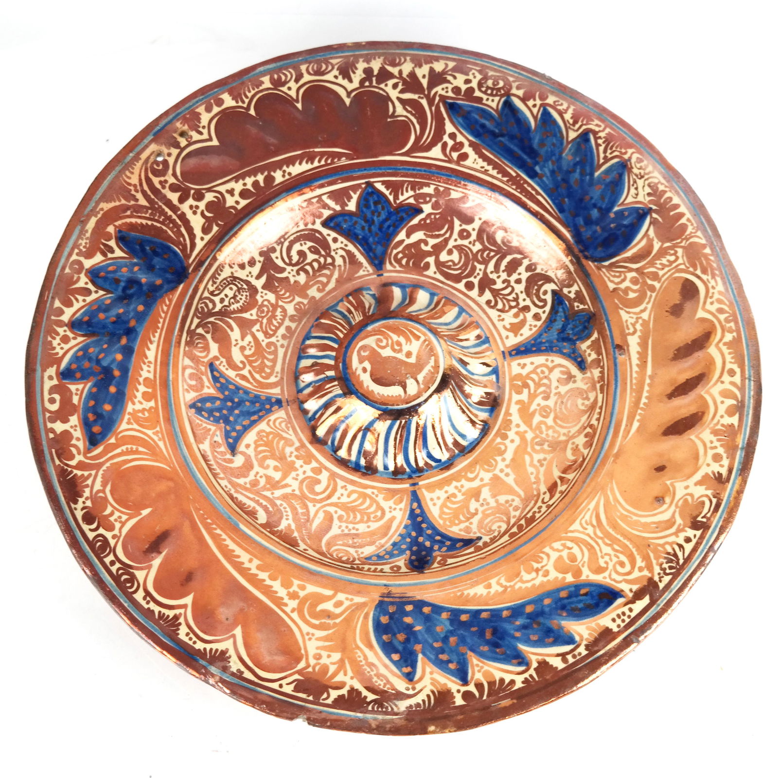 Hispano-Moresque Glazed Ceramic Charger (1 of 9)