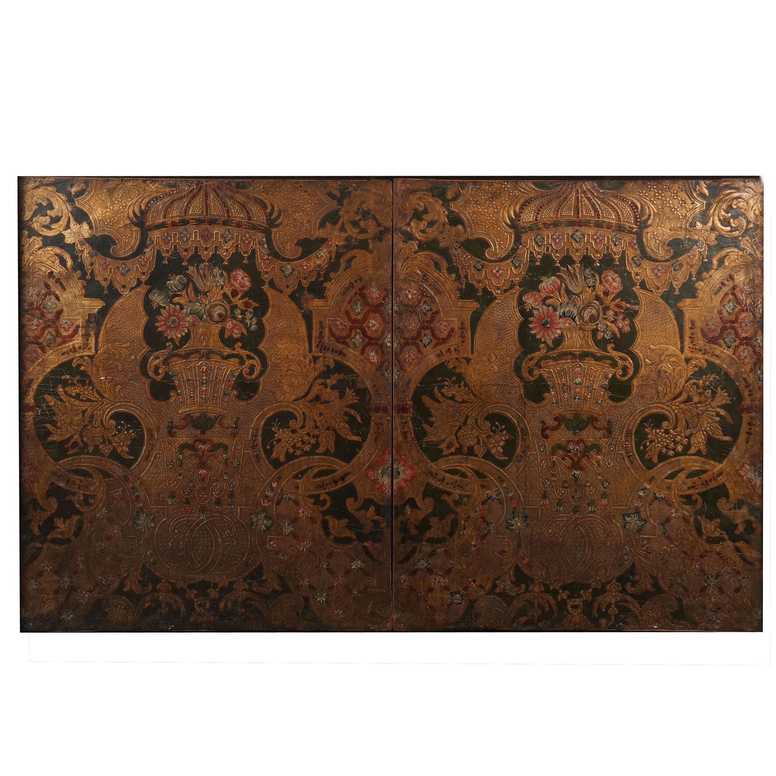 18th Century French Leather Embossed Panel (1 of 14)