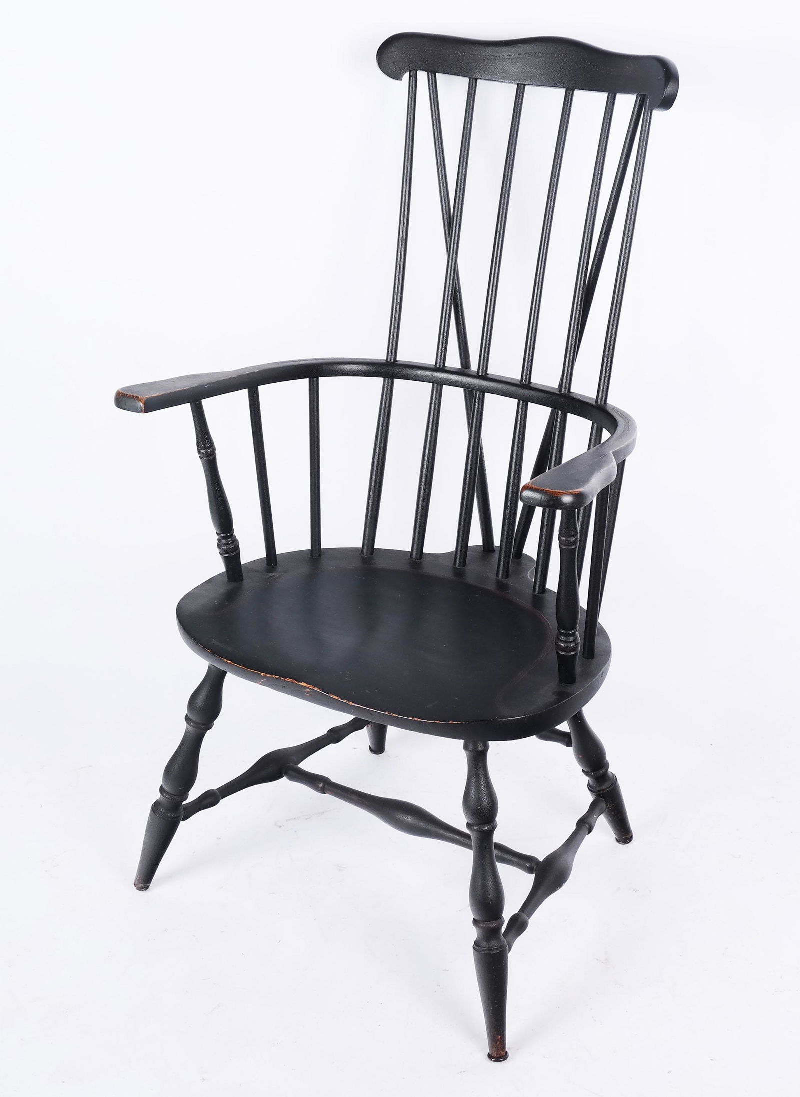 American Ebonized Windsor Chair (1 of 6)