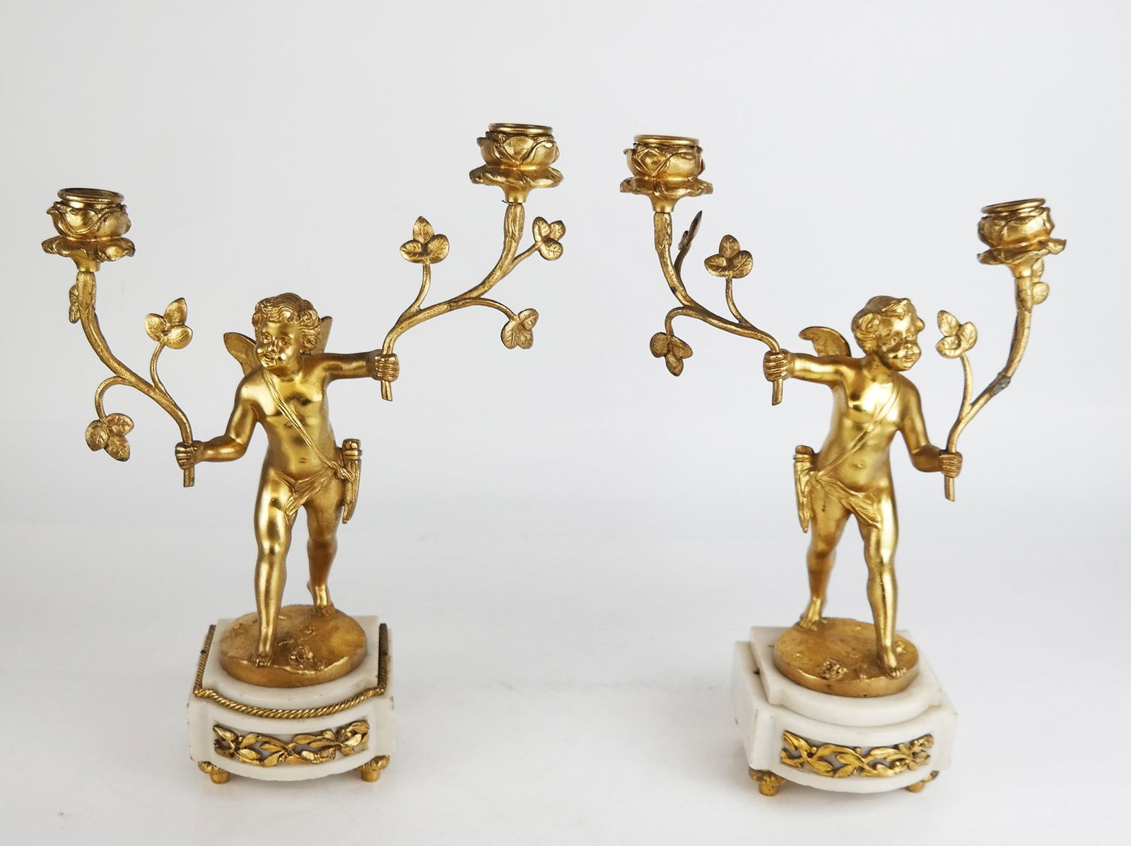 Pair of Louis XVI-Style Putti / Cherub Candelabra (1 of 8)