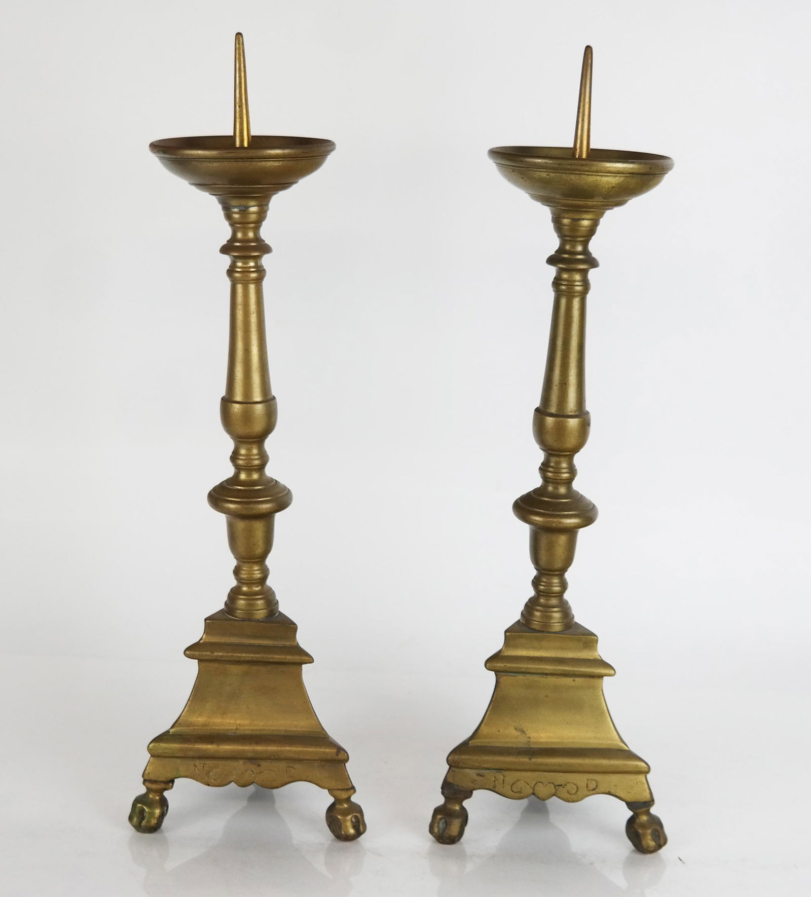 Pair of Dutch Pricket Sticks / Candlesticks (1 of 6)