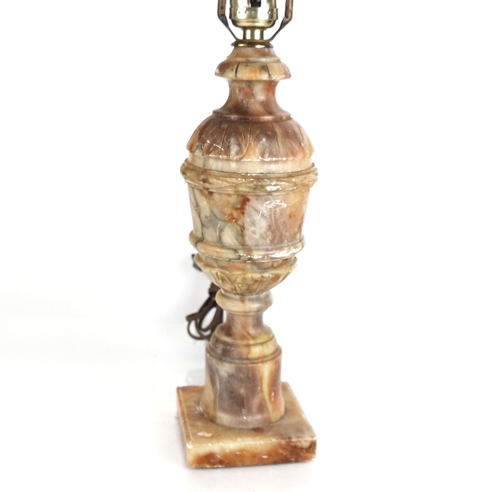 Continental Carved Onyx Table Lamp (1 of 10)