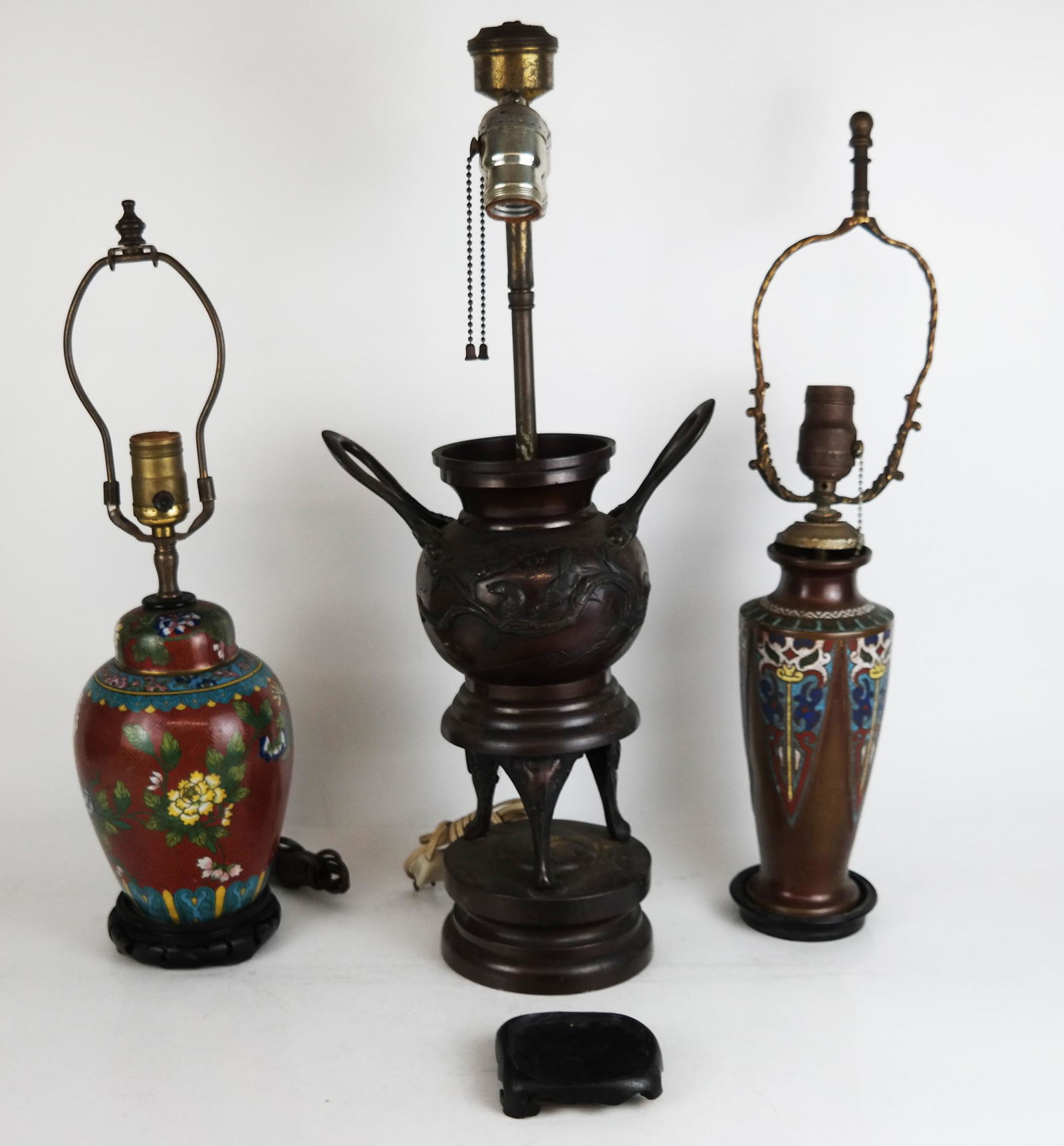 Assembled Group of Three Table Lamps (1 of 10)