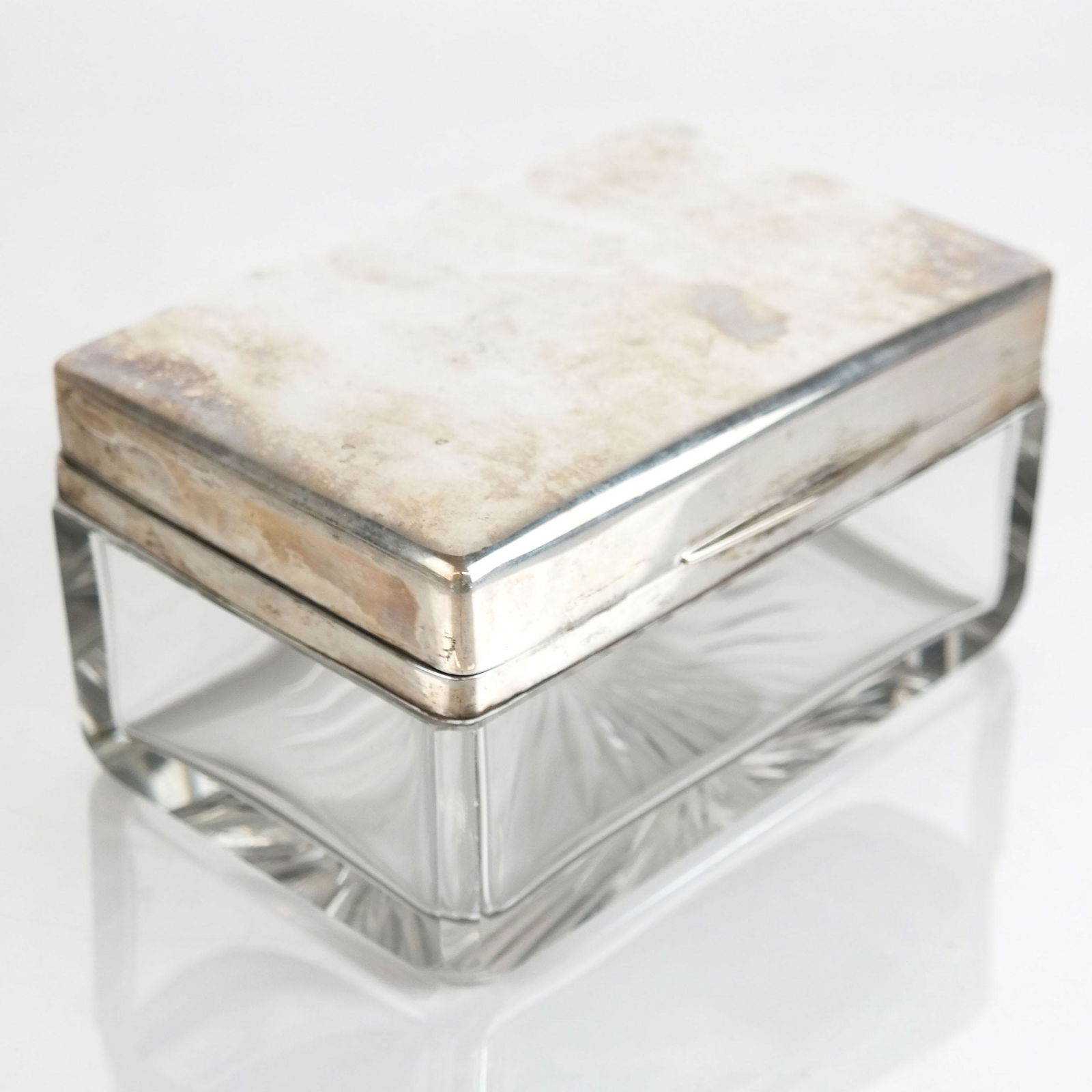 Silver Mounted Crystal Box (1 of 9)