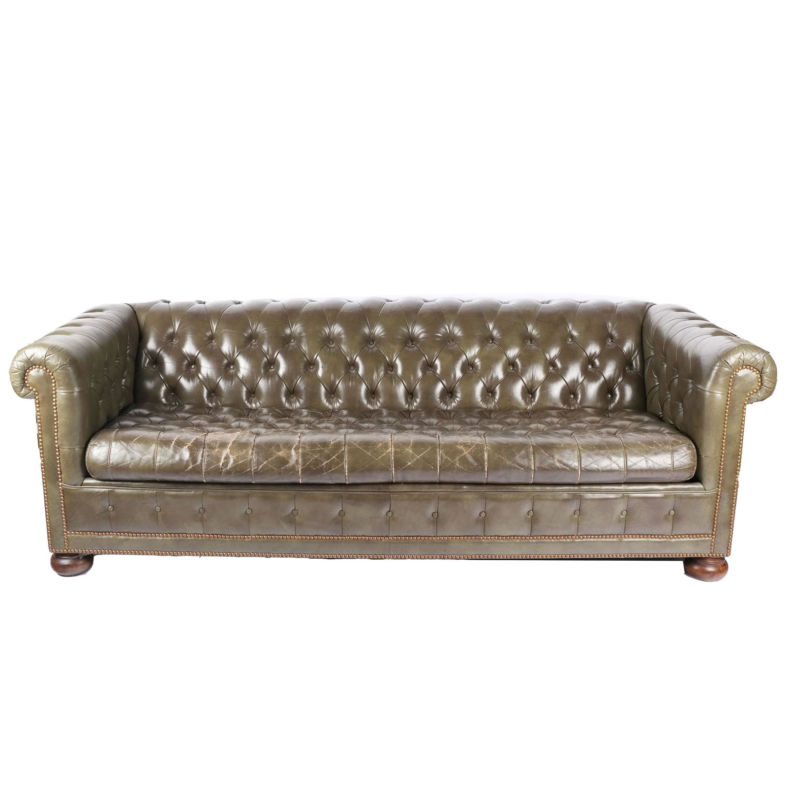 English Georgian-Style Chesterfield Sofa Bed (1 of 11)