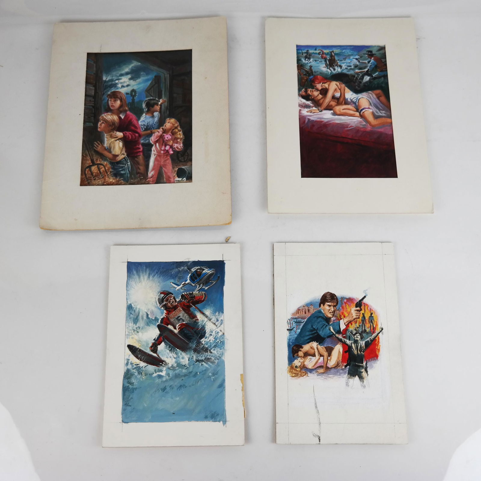 Samson POLLEN: Four Maquette Works - Oil/Board (1 of 15)