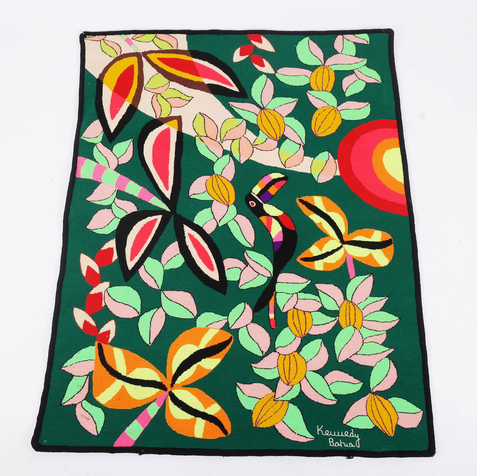 Patrick K. MADEROS: Needlepoint Tropical Tapestry (1 of 10)