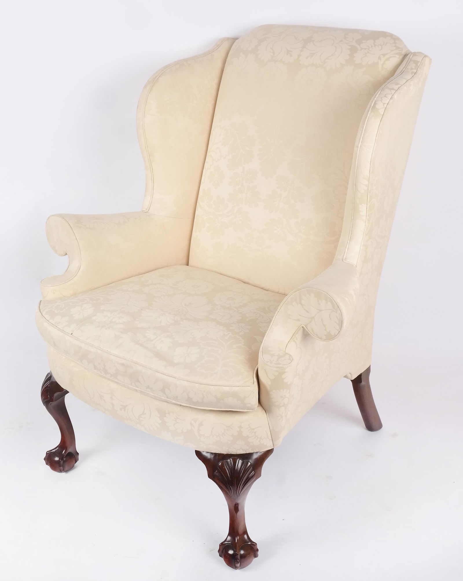 Georgian-Style Wing Chair by Kindel "Winterthur" (1 of 8)