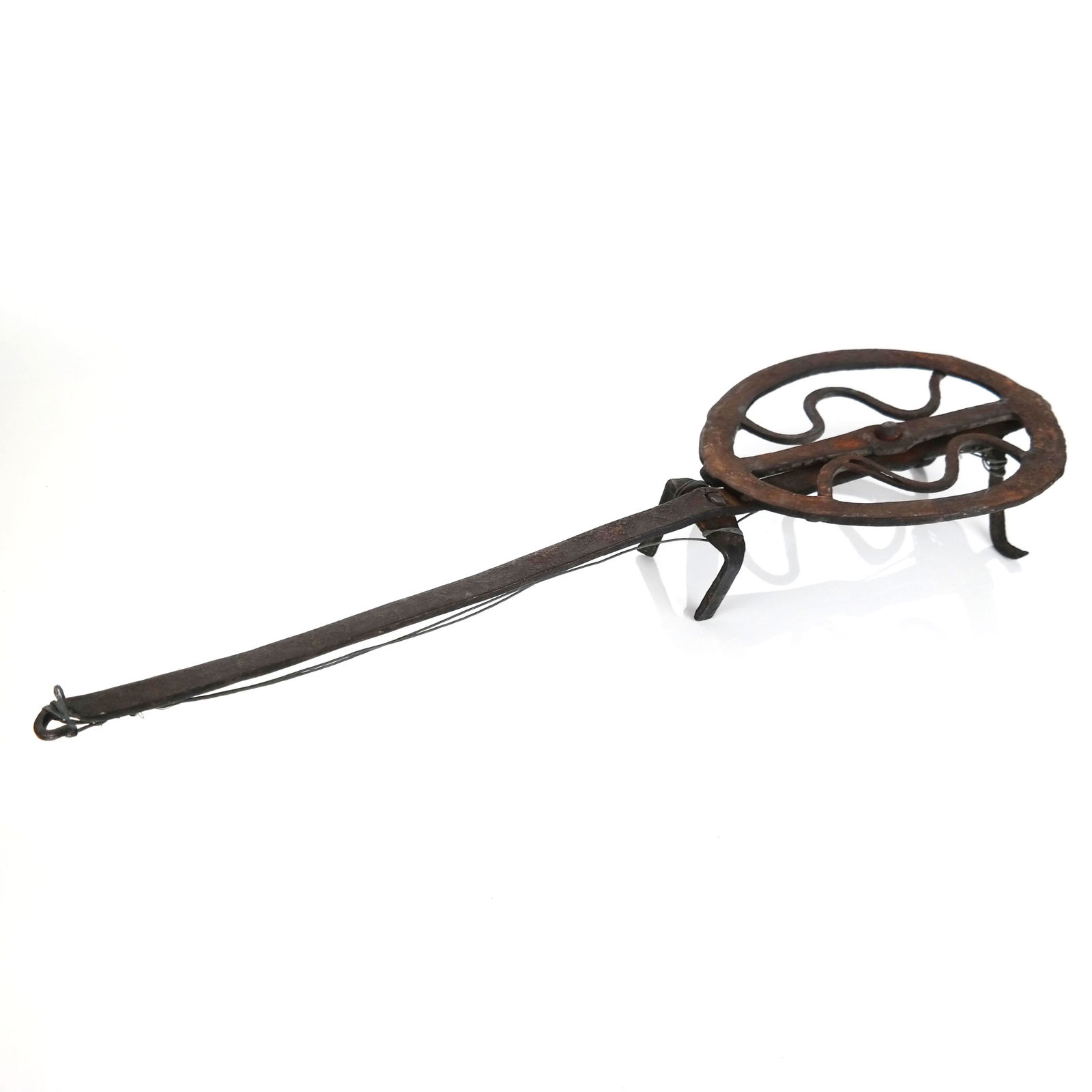 Antique Primitive Wrought Iron Fireplace Tool (1 of 9)