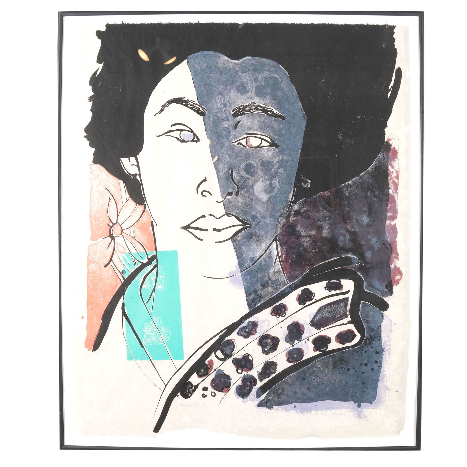 Robert KUSHNER: Portrait, "Hiroko" - Lithograph (1 of 11)