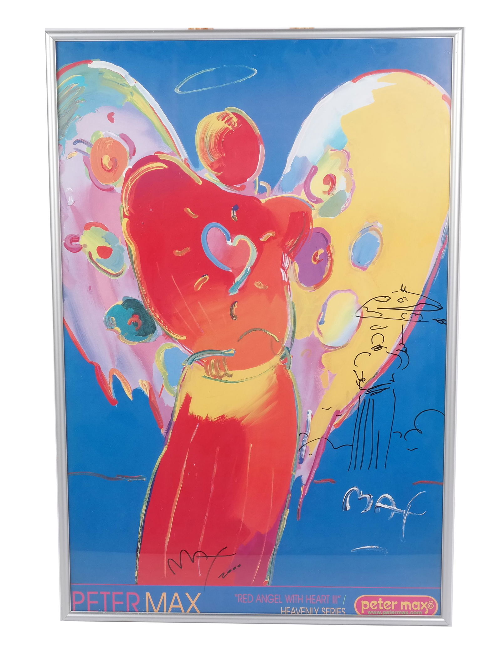 Peter MAX: "Red Angel with Heart III" - Poster (1 of 9)