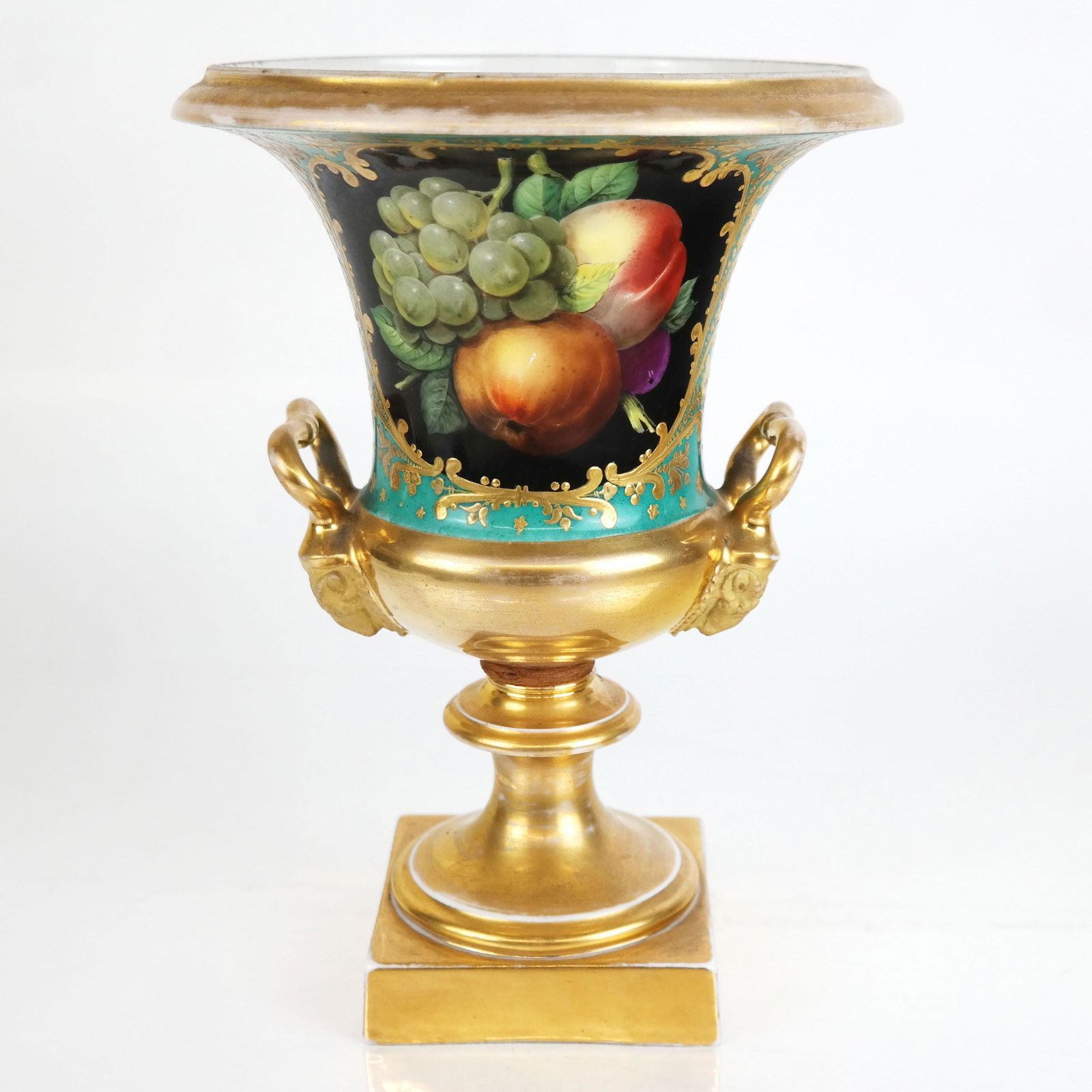Paris Porcelain Gilt & Floral Decorated Vase (1 of 11)