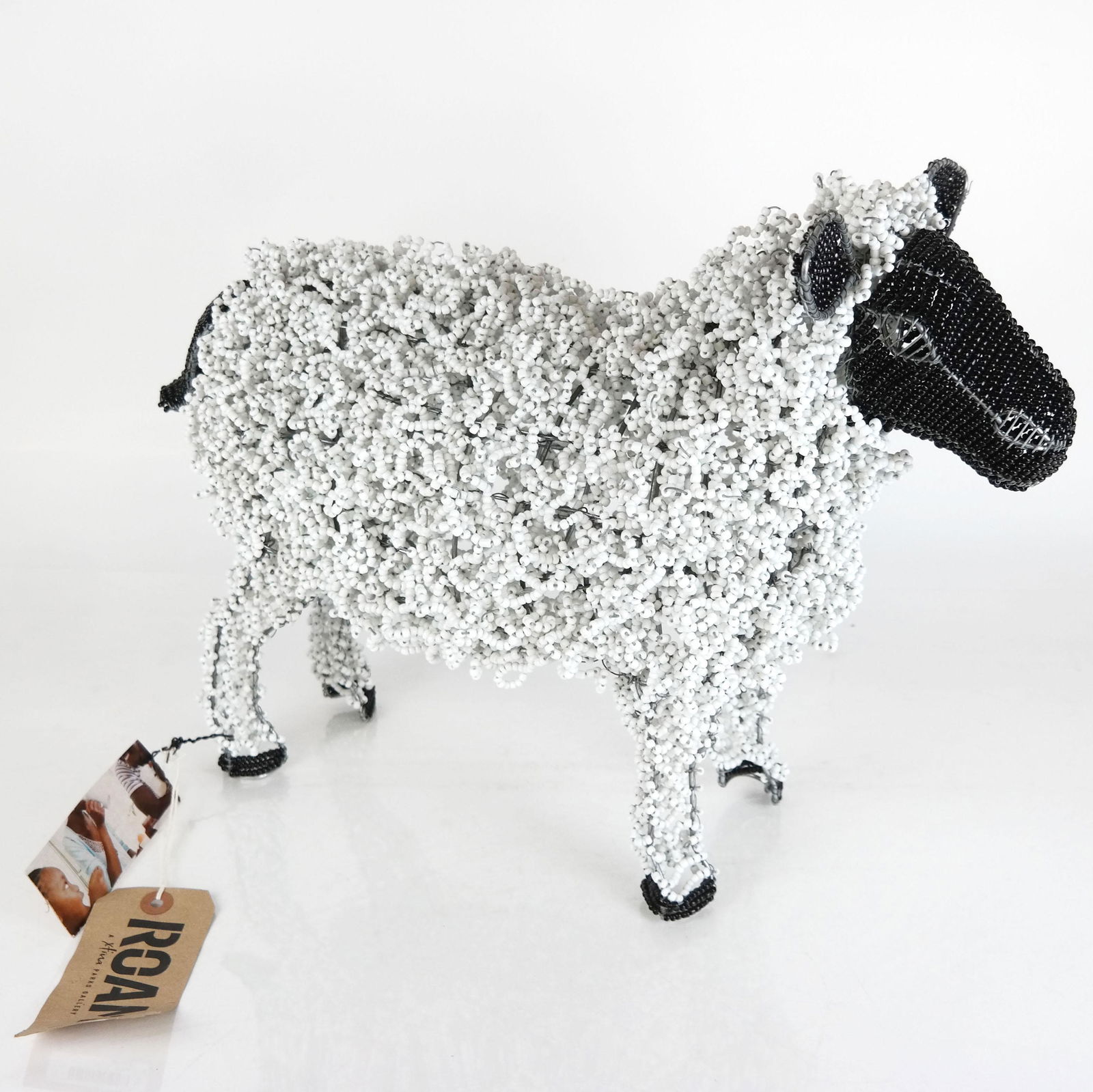 South African Beaded Lamb Sculpture (1 of 9)