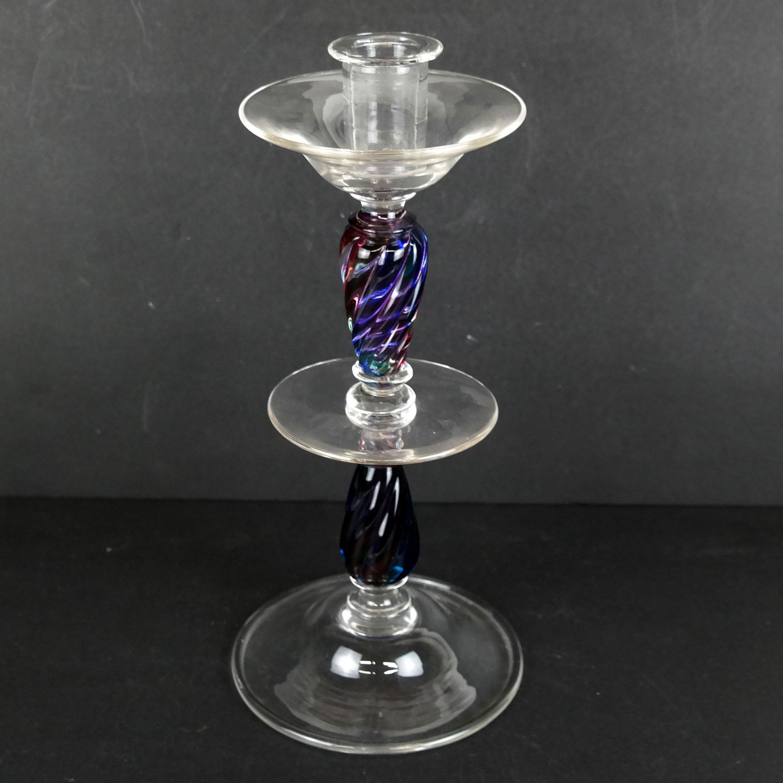 Archimede Seguso Murano Large Candlestick (1 of 10)
