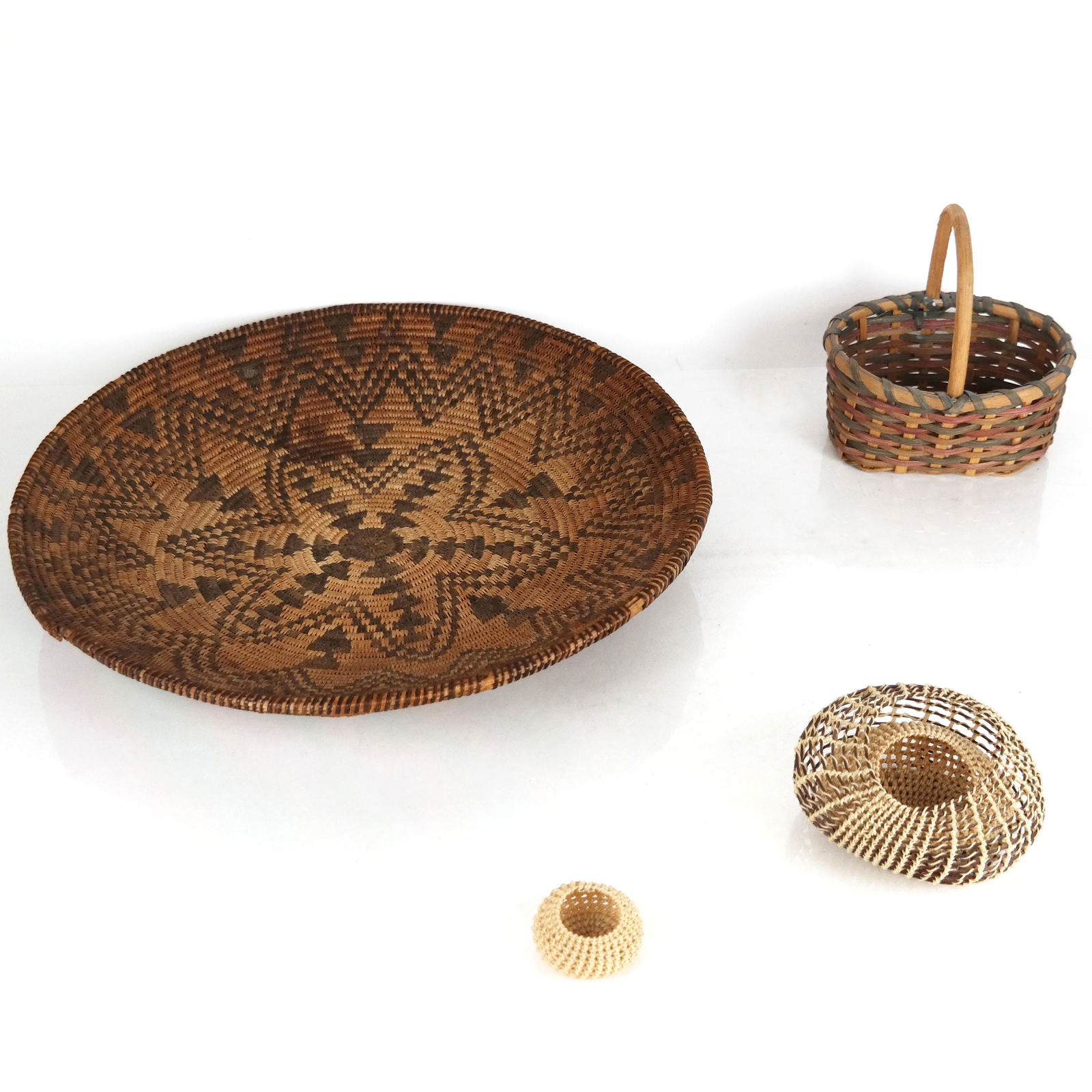 Assembled Group of Four Woven Baskets (1 of 7)