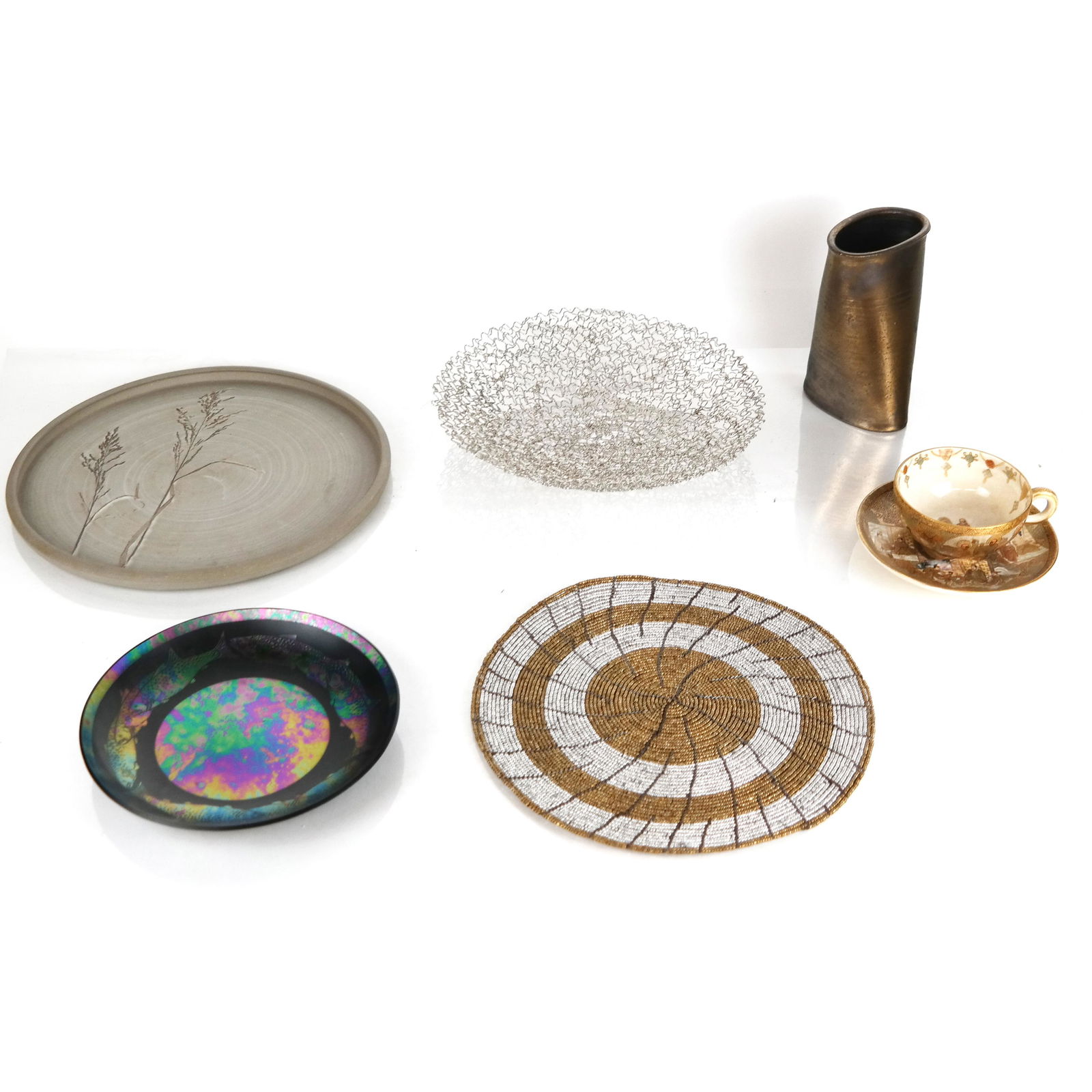 Assembled Group of Seven Tabletop Articles (1 of 12)