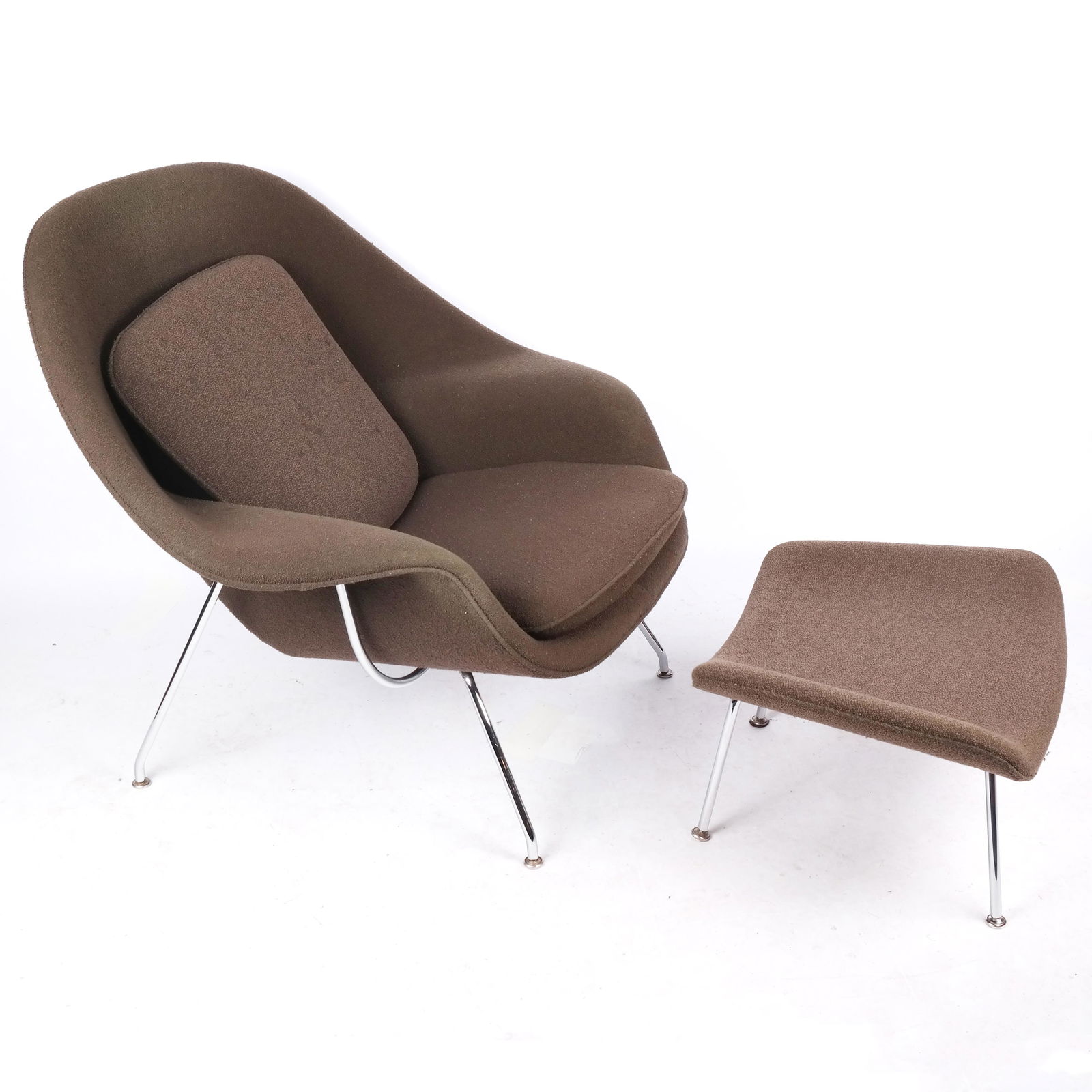 Eero Saarinen for Knoll "Womb" Chair & Ottoman (1 of 5)