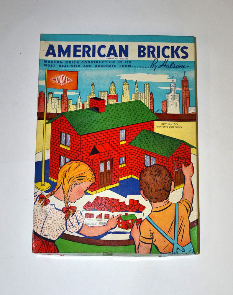 9 Vintage "American Bricks Set No. 60"