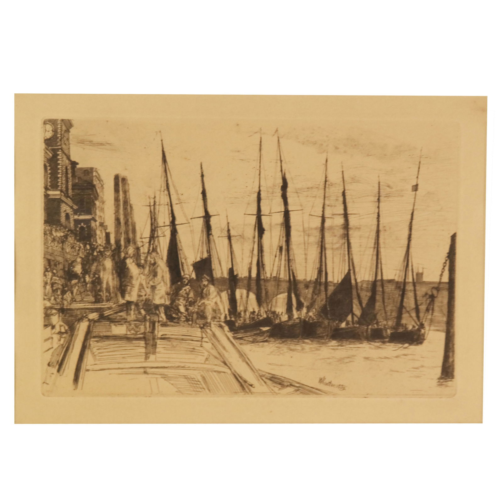 James McNeil WHISTLER: "Billingsgate..." - Etching (1 of 8)