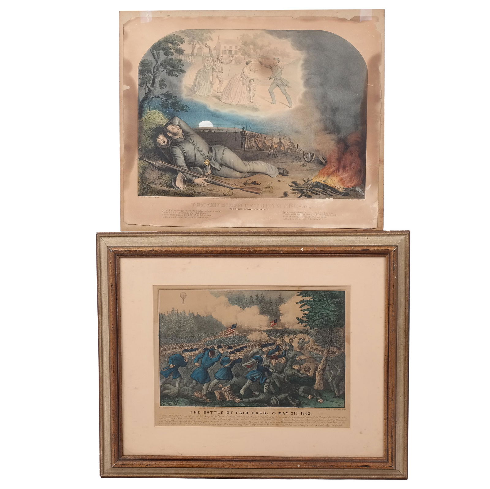 Two Currier & Ives Colored Prints (1 of 15)