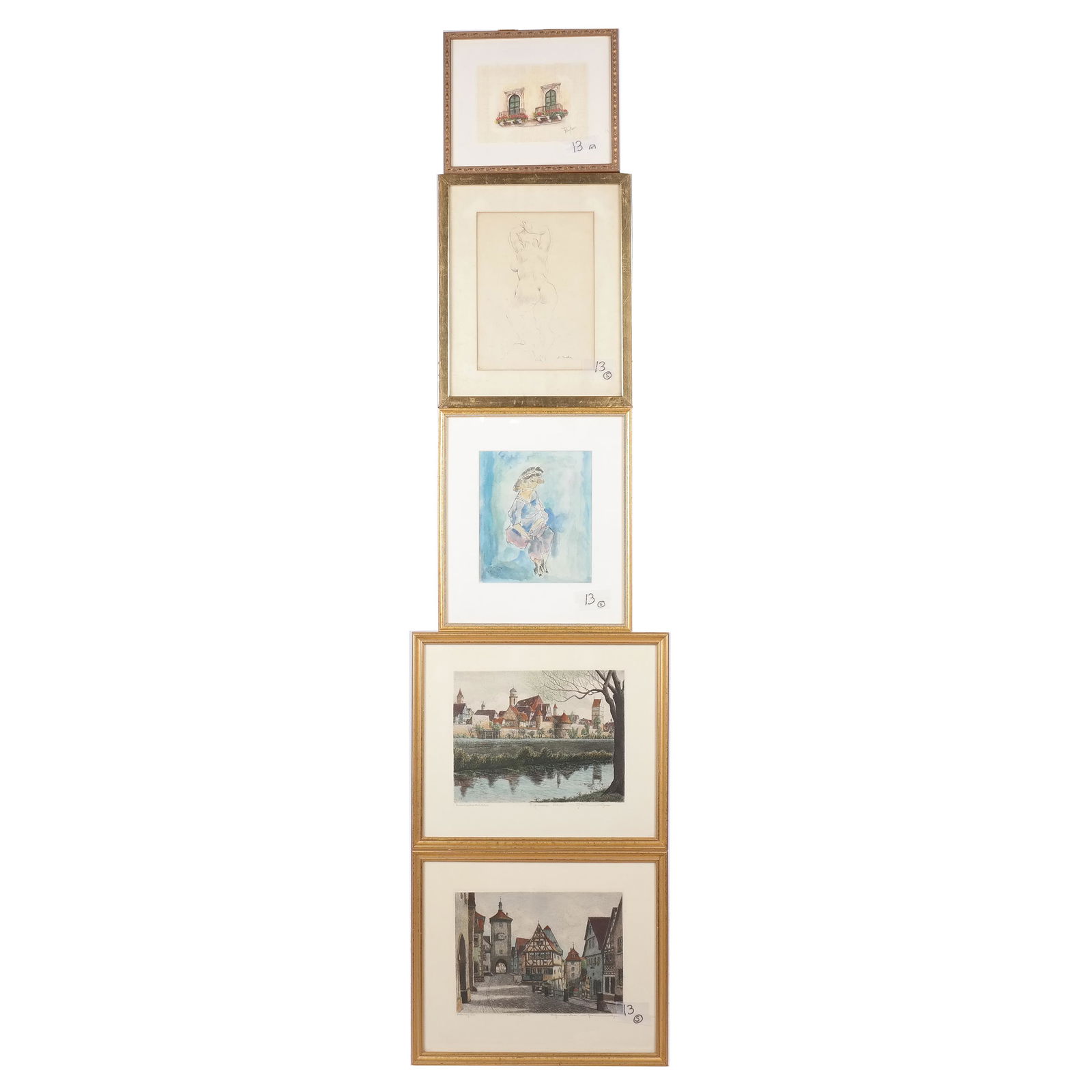 Five Assorted Framed Artworks (1 of 16)