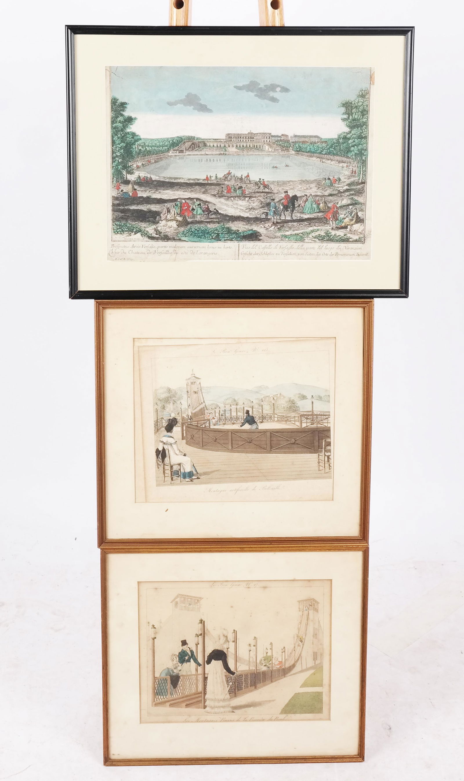 Three French Hand Colored Prints (1 of 20)