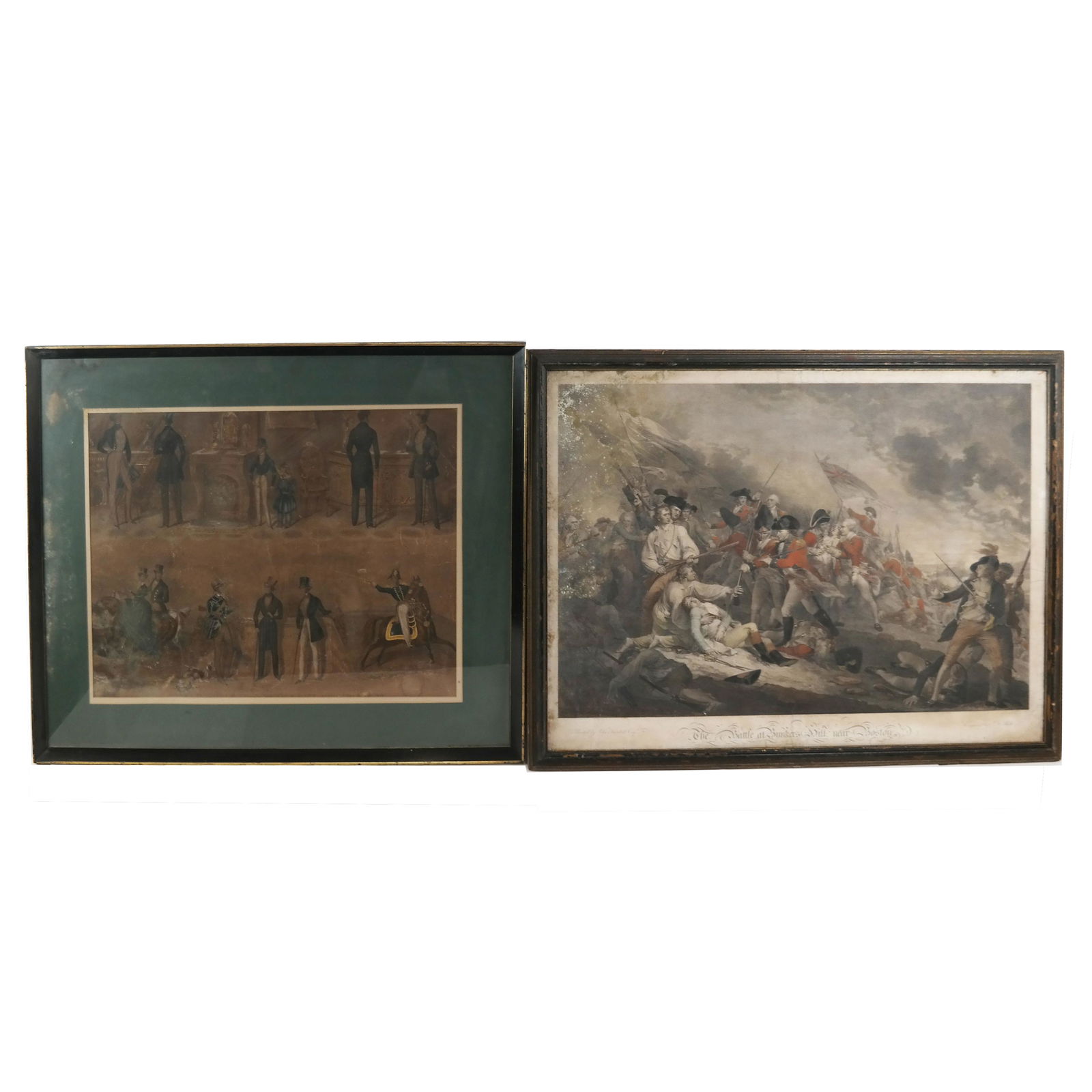 Two Large Hand Colored Prints (1 of 17)