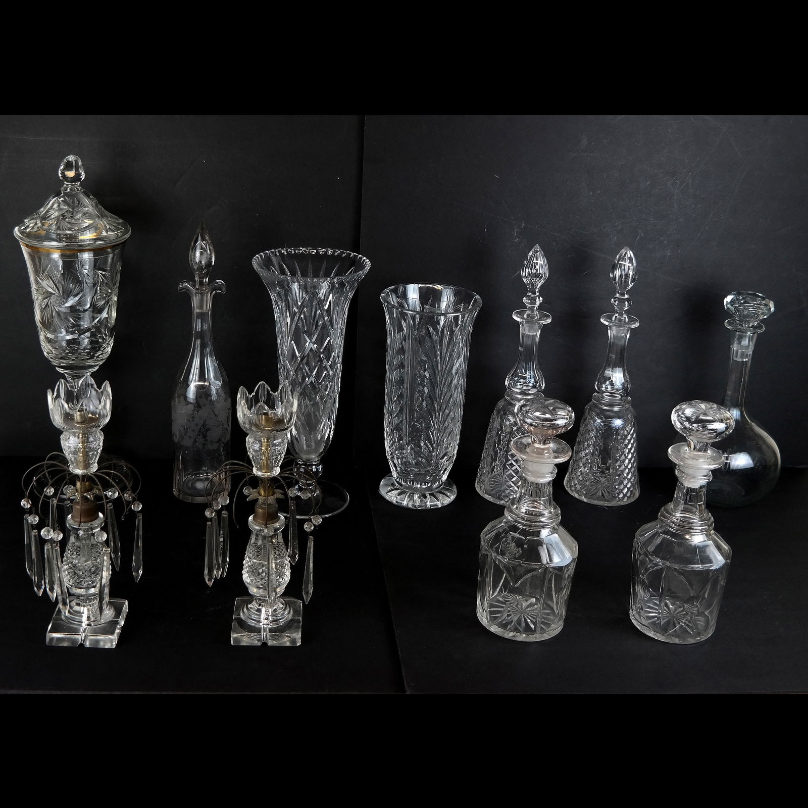 Large Group of English & French Glassware (1 of 13)