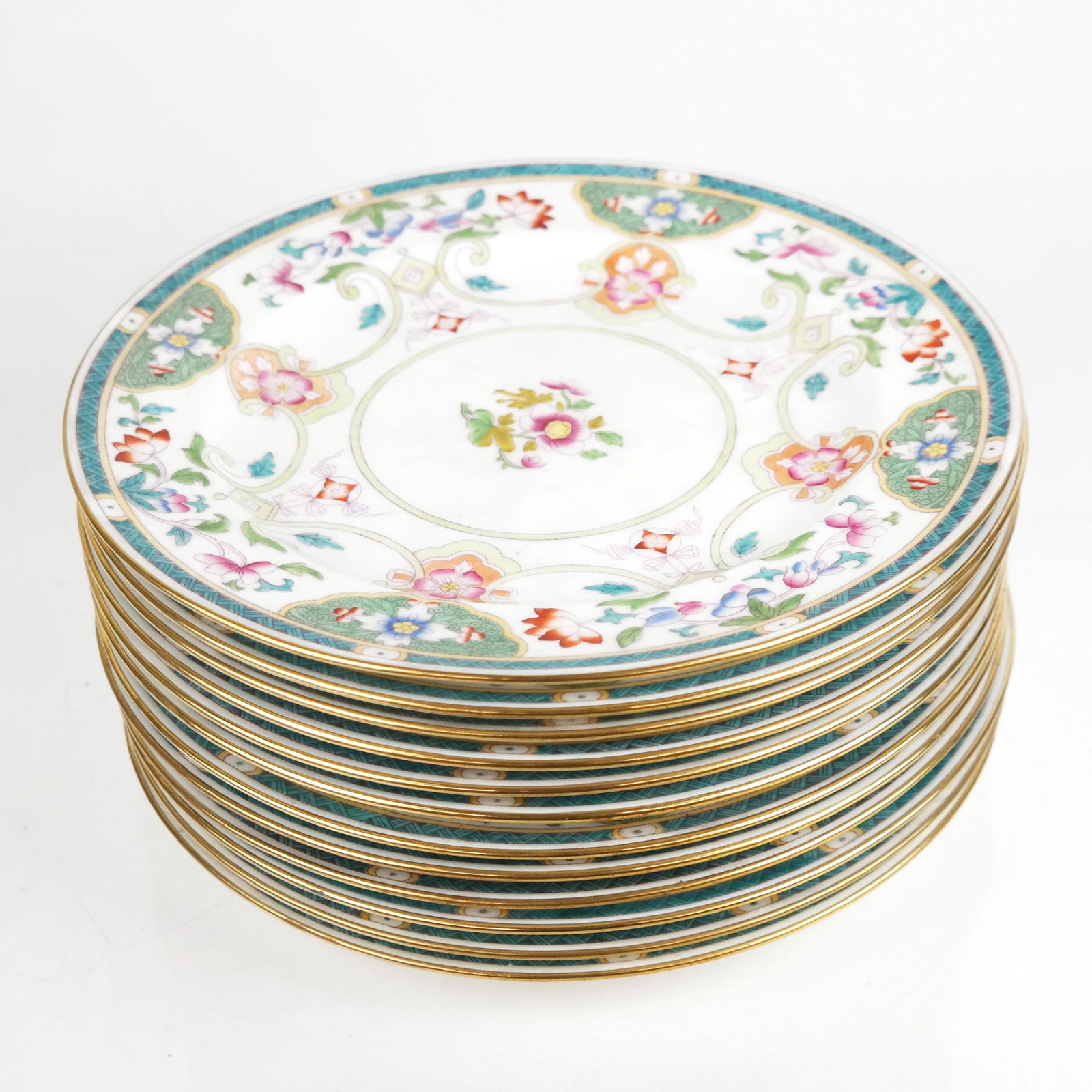 Twelve Minton England Dinner Plates (1 of 6)