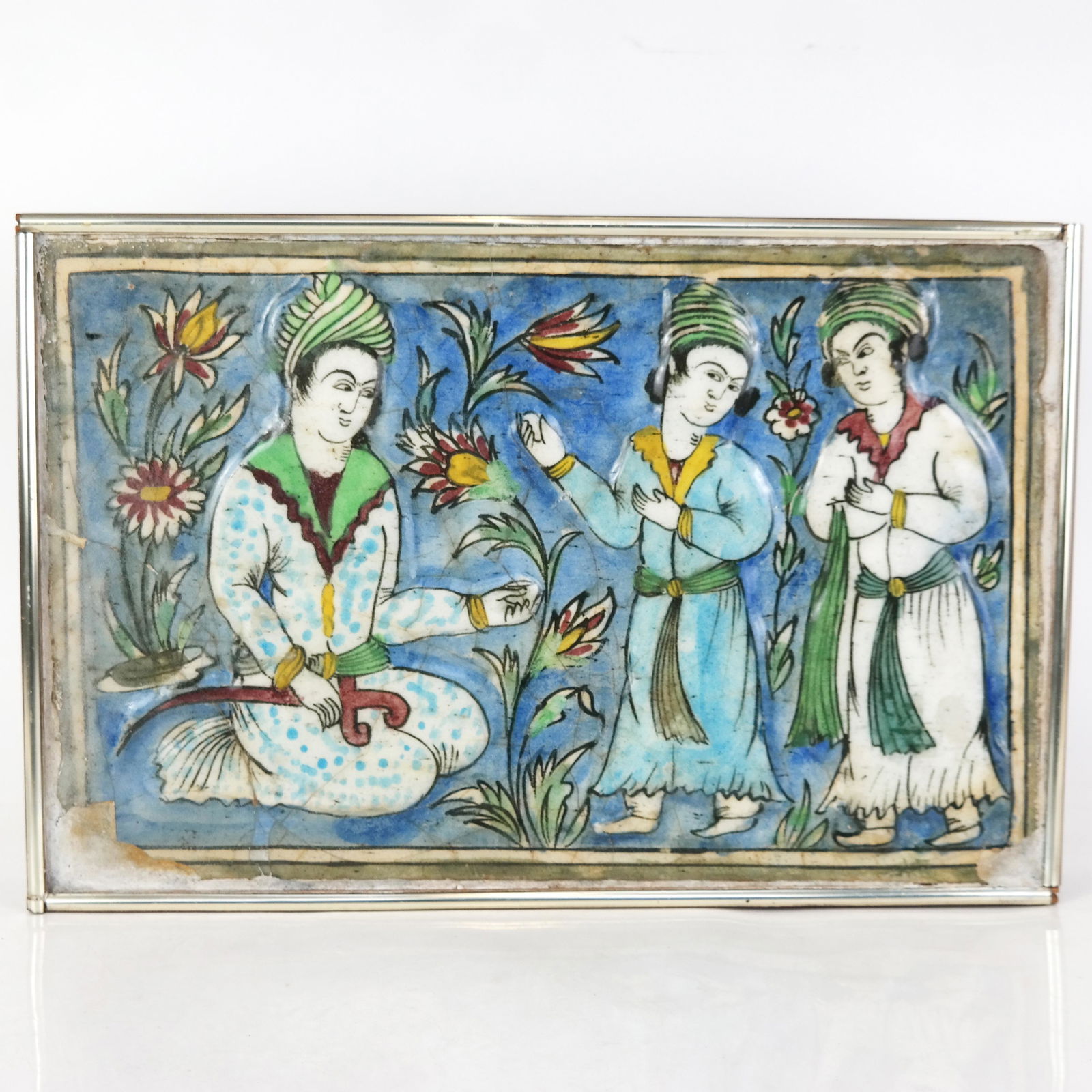 Persian Glazed Ceramic Tile (1 of 7)
