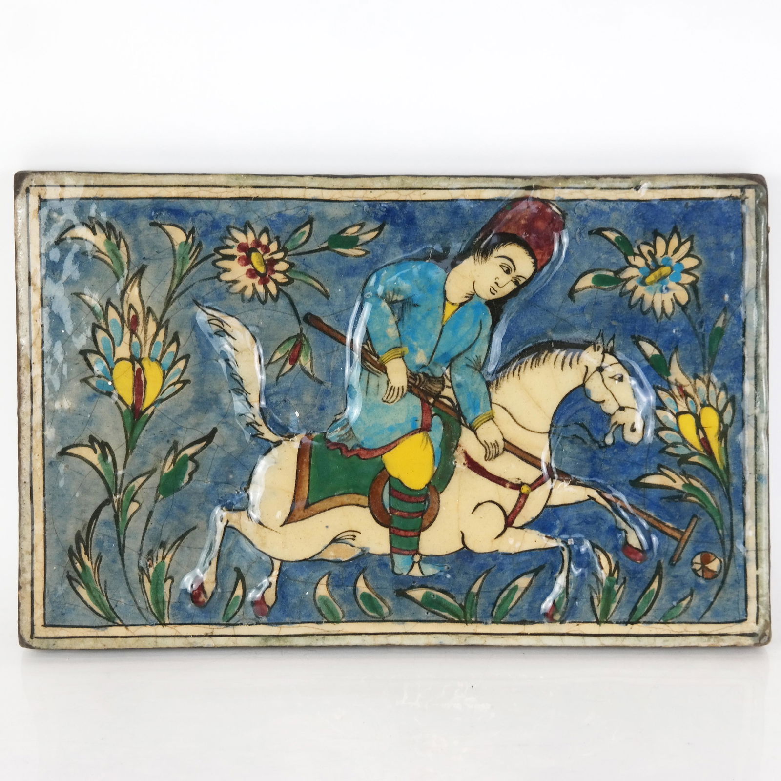 Persian Glazed Ceramic Tile (1 of 7)