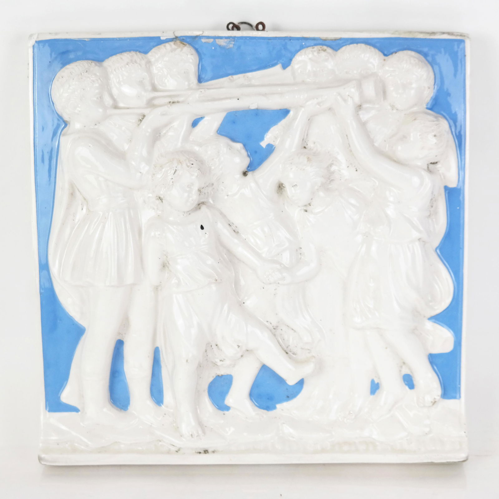 Italian Glazed Ceramic Relief Plaque (1 of 9)