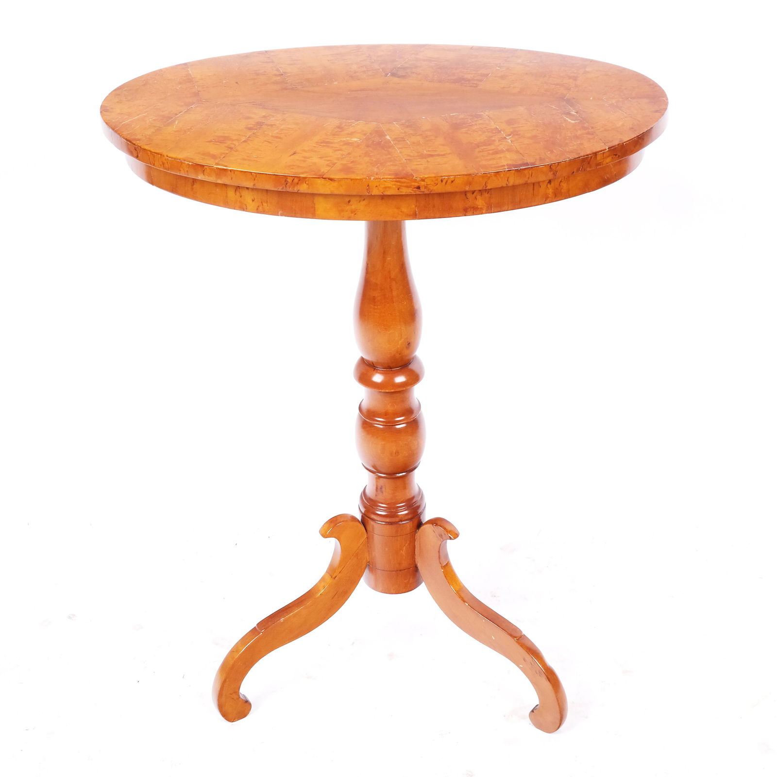 Biedermeier Oval Maple Side Table (1 of 7)
