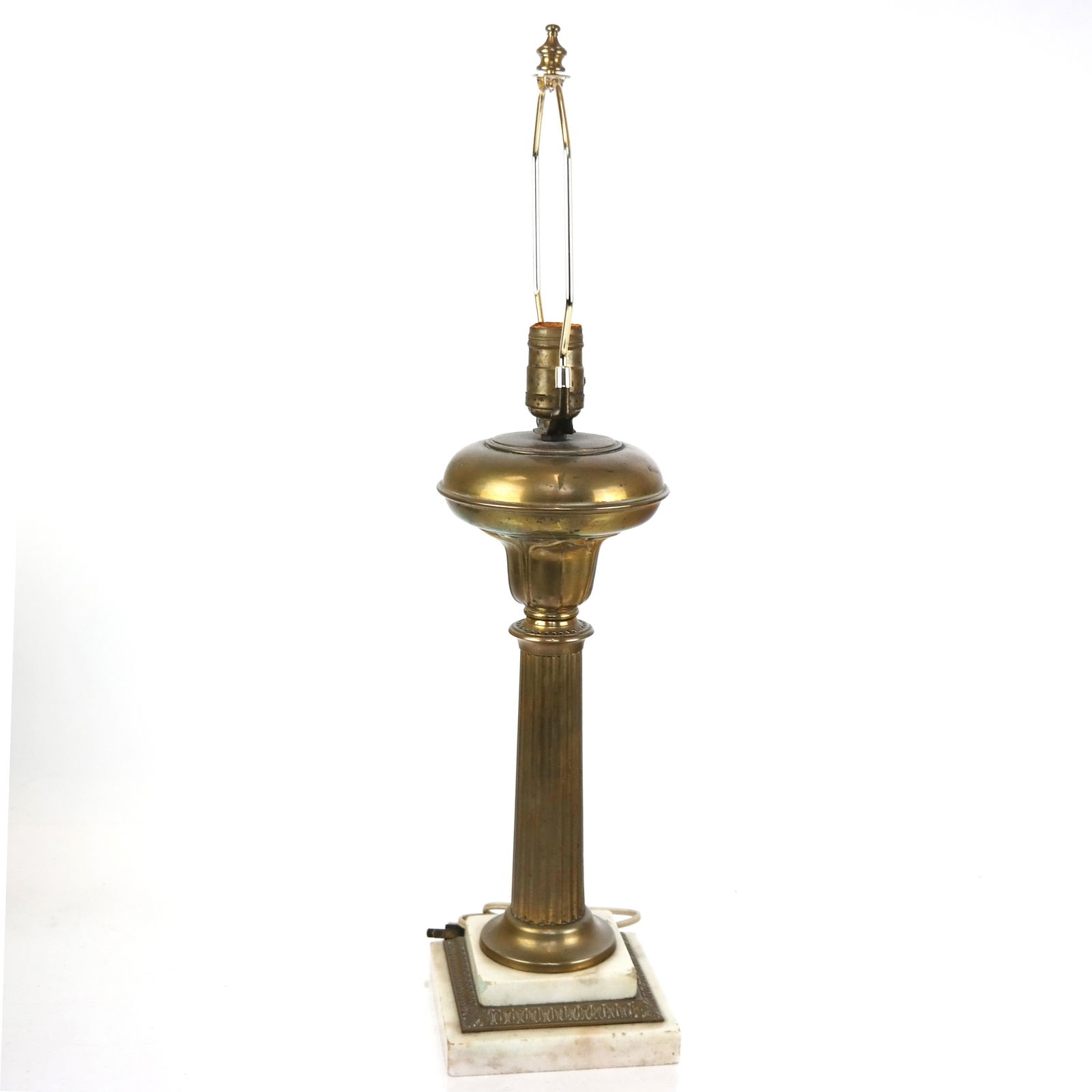 Classical-Style Brass & Marble Table Lamp (1 of 8)