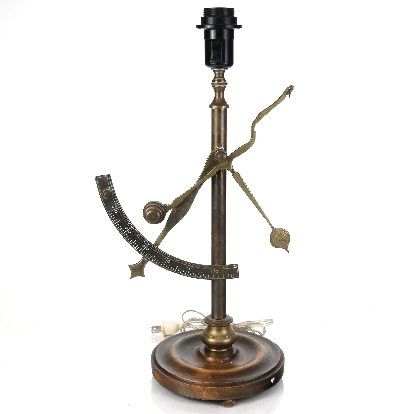 Antique Brass Measuring Tool Lamp (1 of 9)