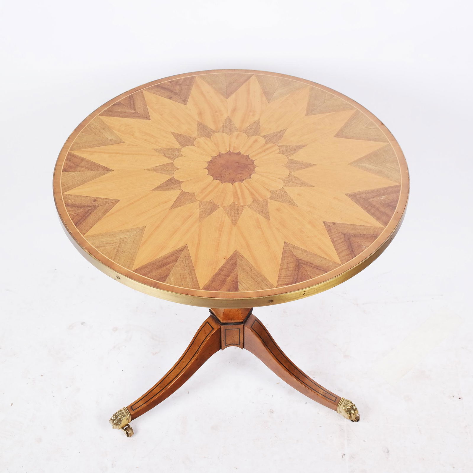 Regency-Style Inlaid Center Table (1 of 7)
