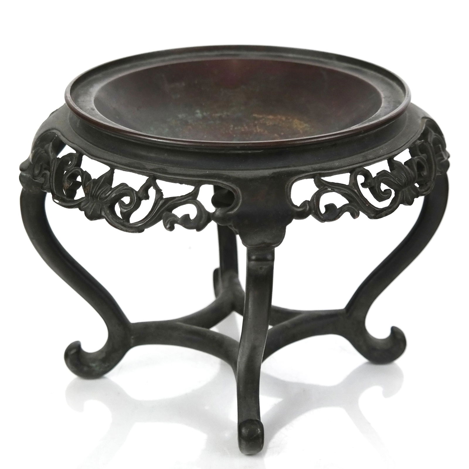 Oriental Circular Bronze Stand (1 of 7)