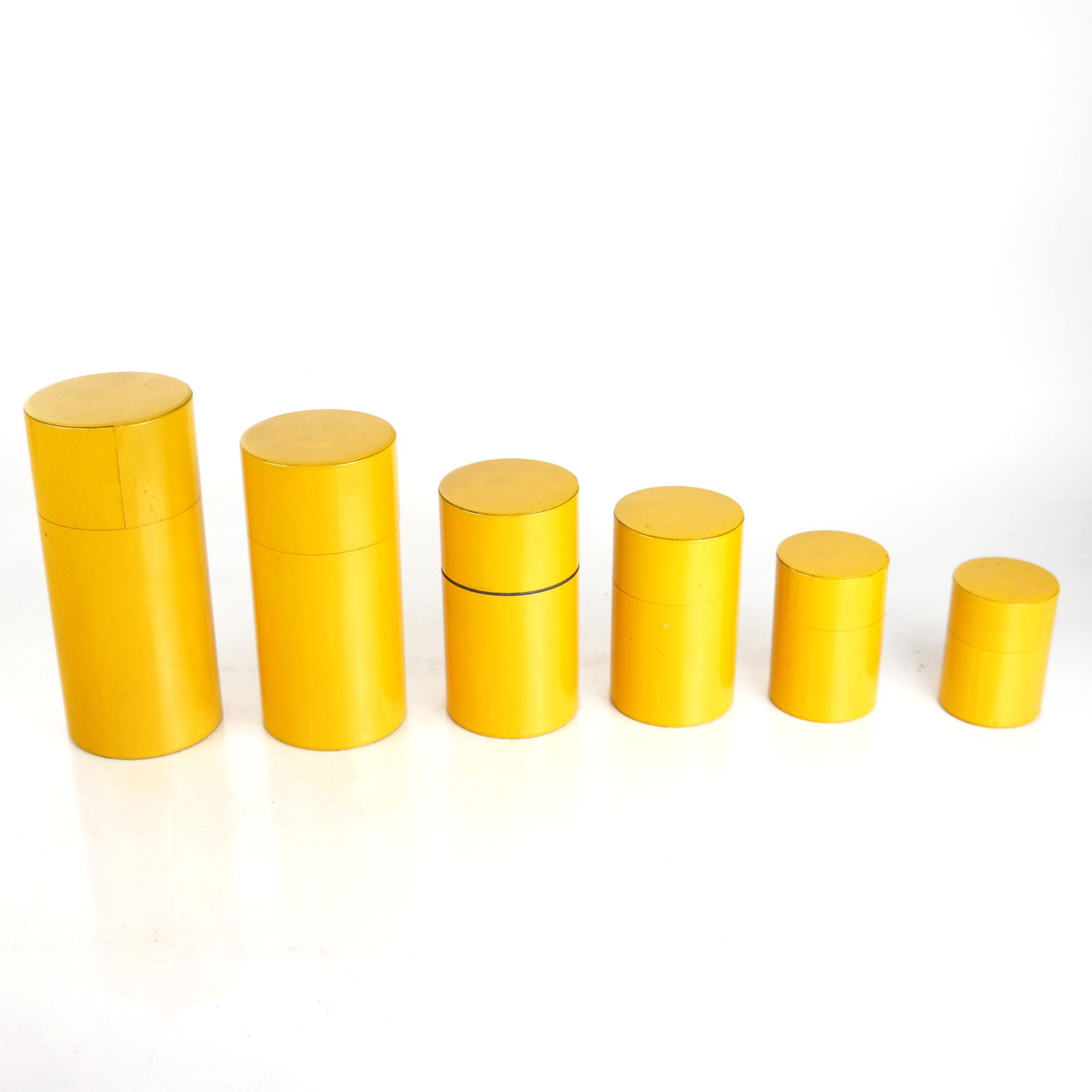 Japanese Yellow Nesting Containers (6 Pcs.) (1 of 6)