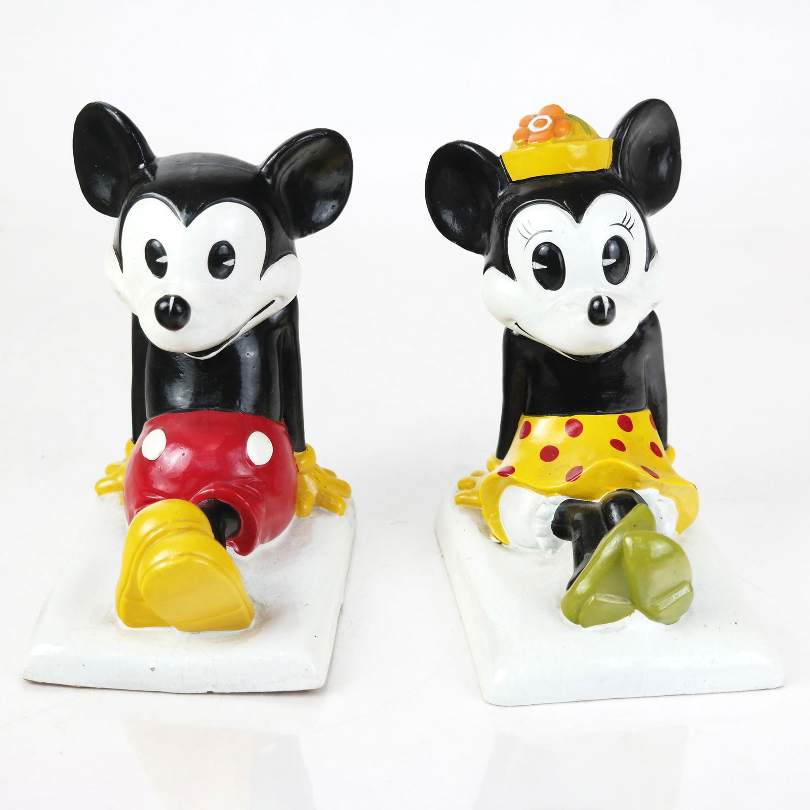 Pair of Mickey & Minnie Mouse Bookends (1 of 9)