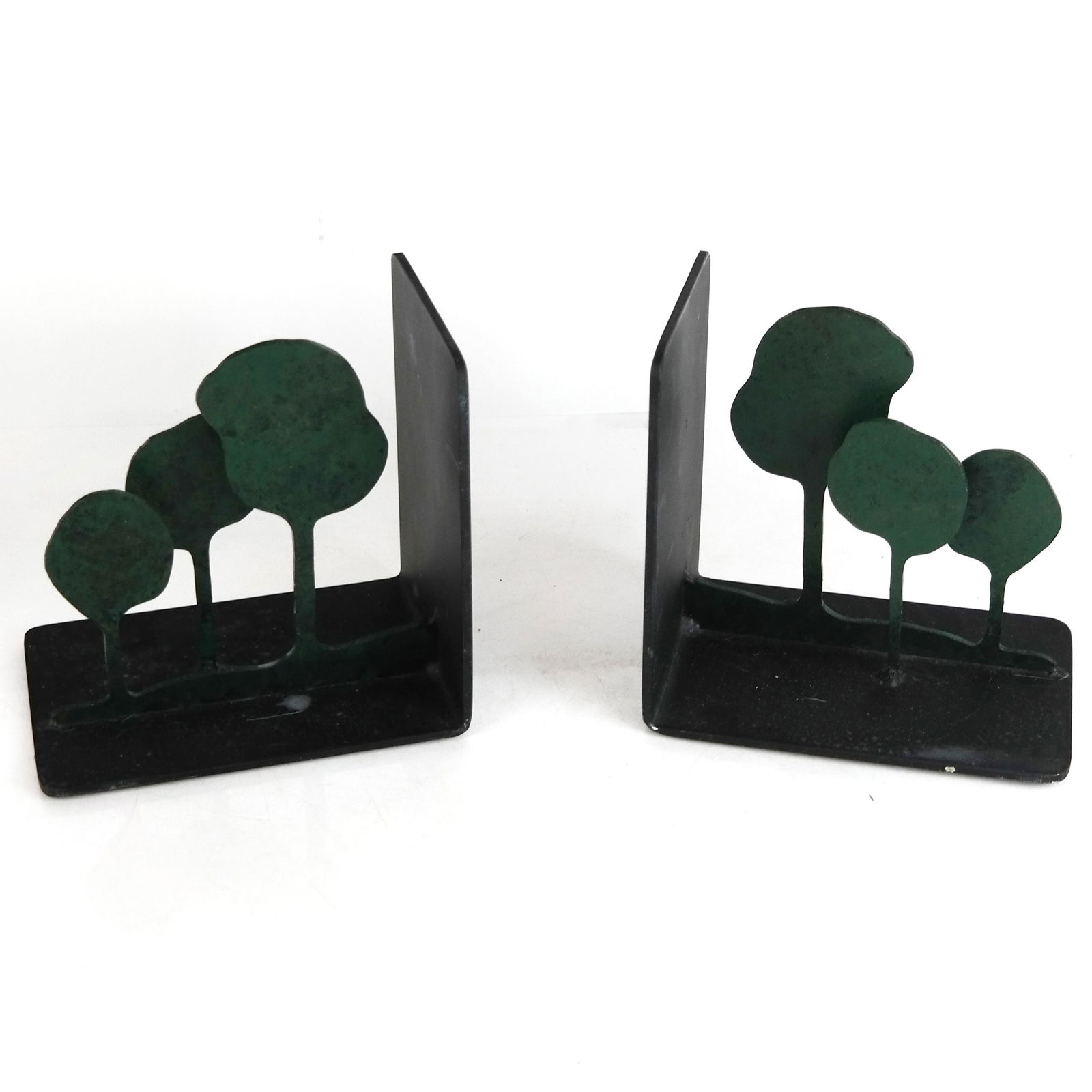 Pair of Paint Decorated Metal Bookends (1 of 6)