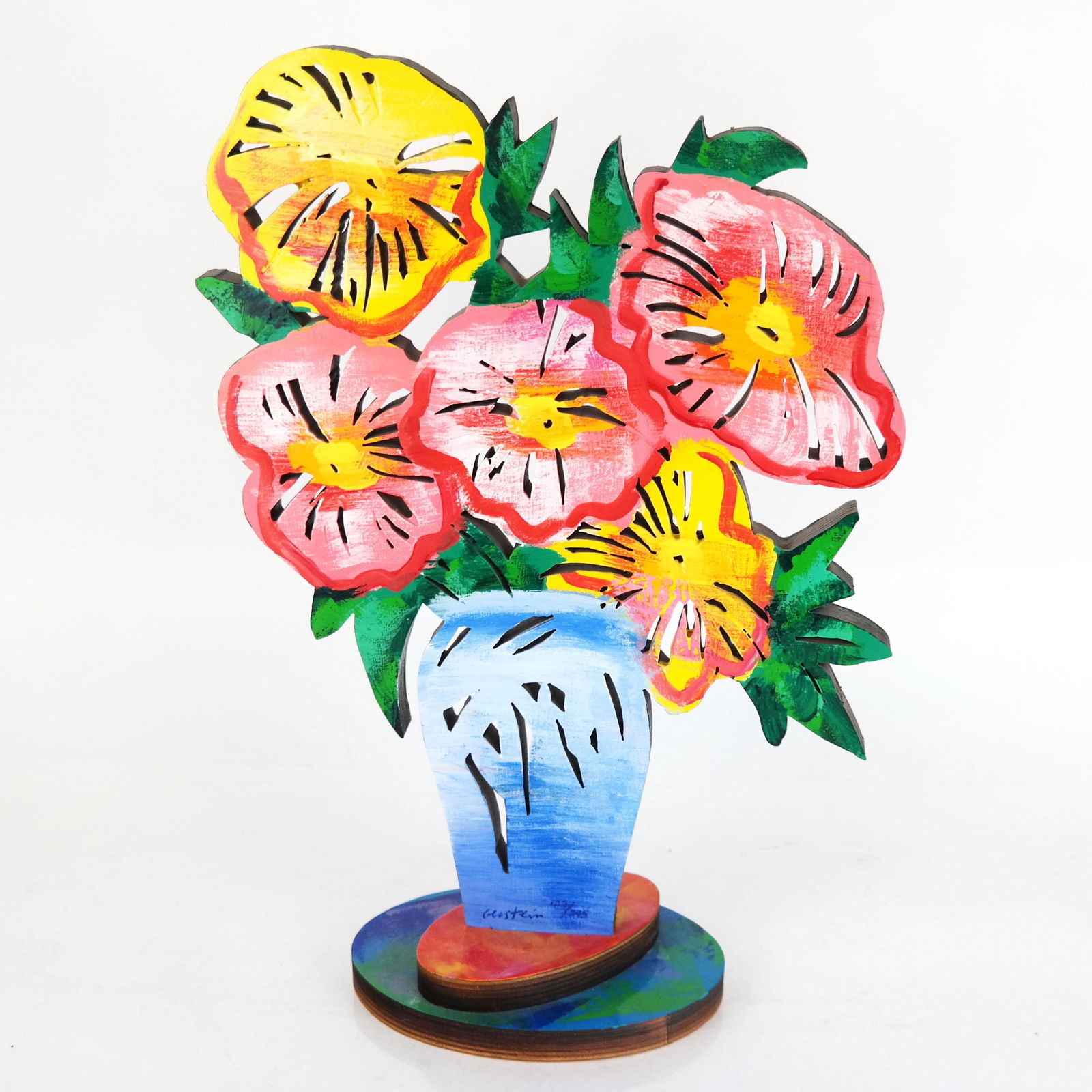 David GERSTEIN: Painted Vase Sculpture (1 of 9)