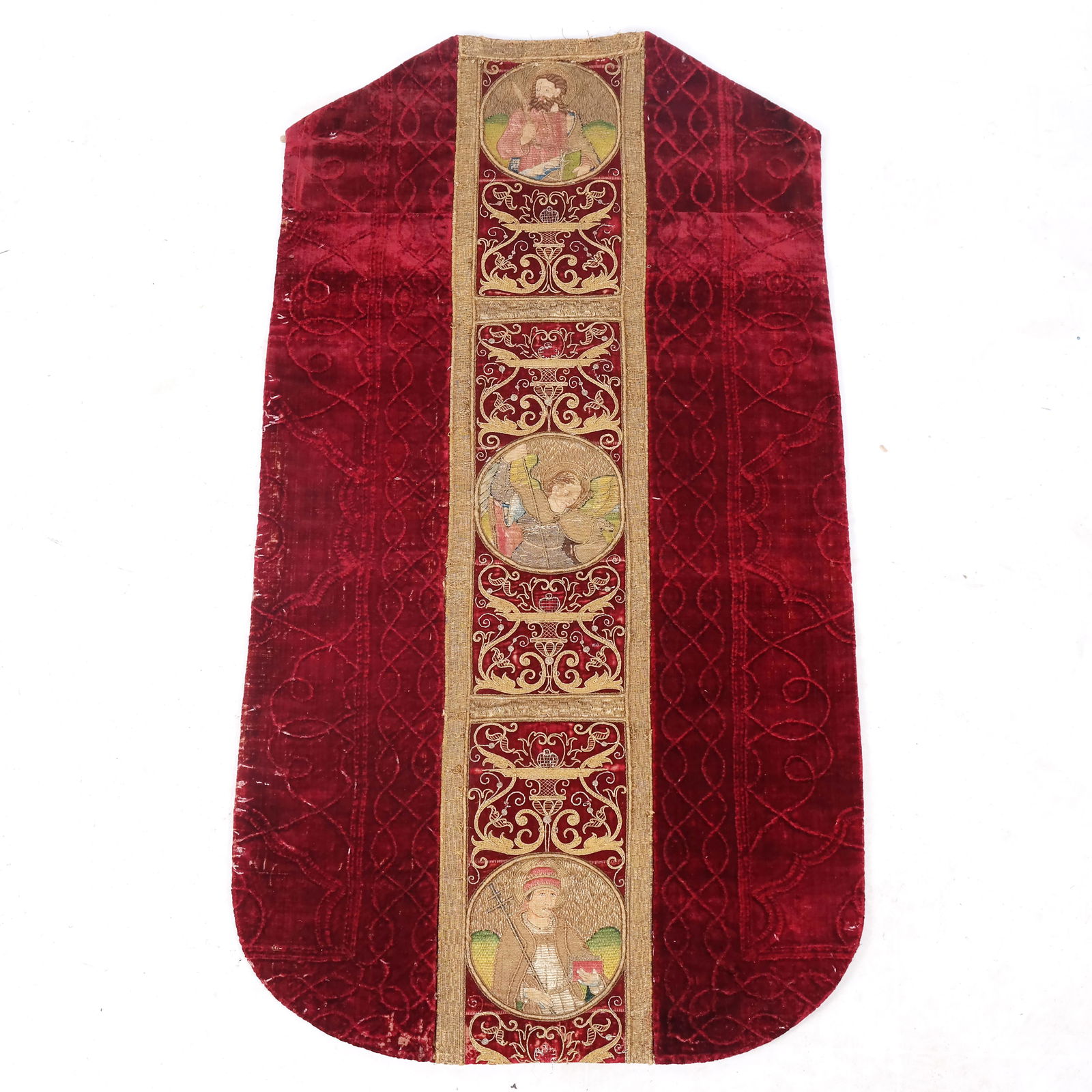 16th/17th C. Italian Silk Velvet Vestment Panel (1 of 9)
