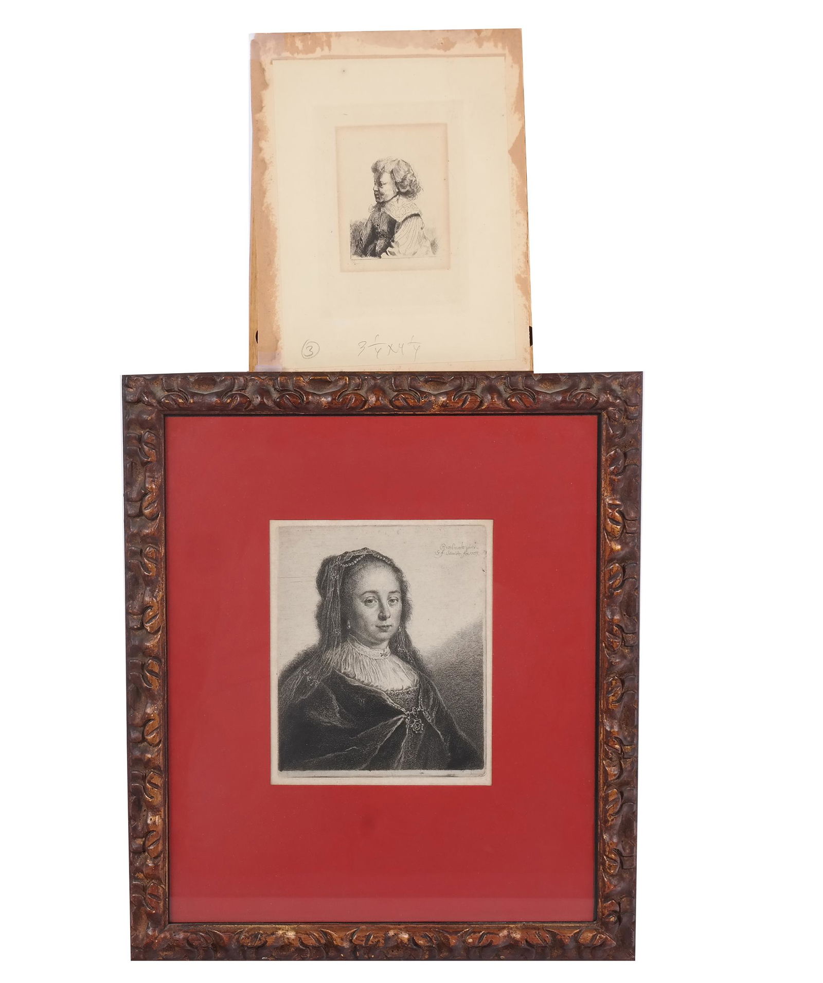 G.F. SCHMIDT: Two Etchings, After Rembrandt (1 of 9)
