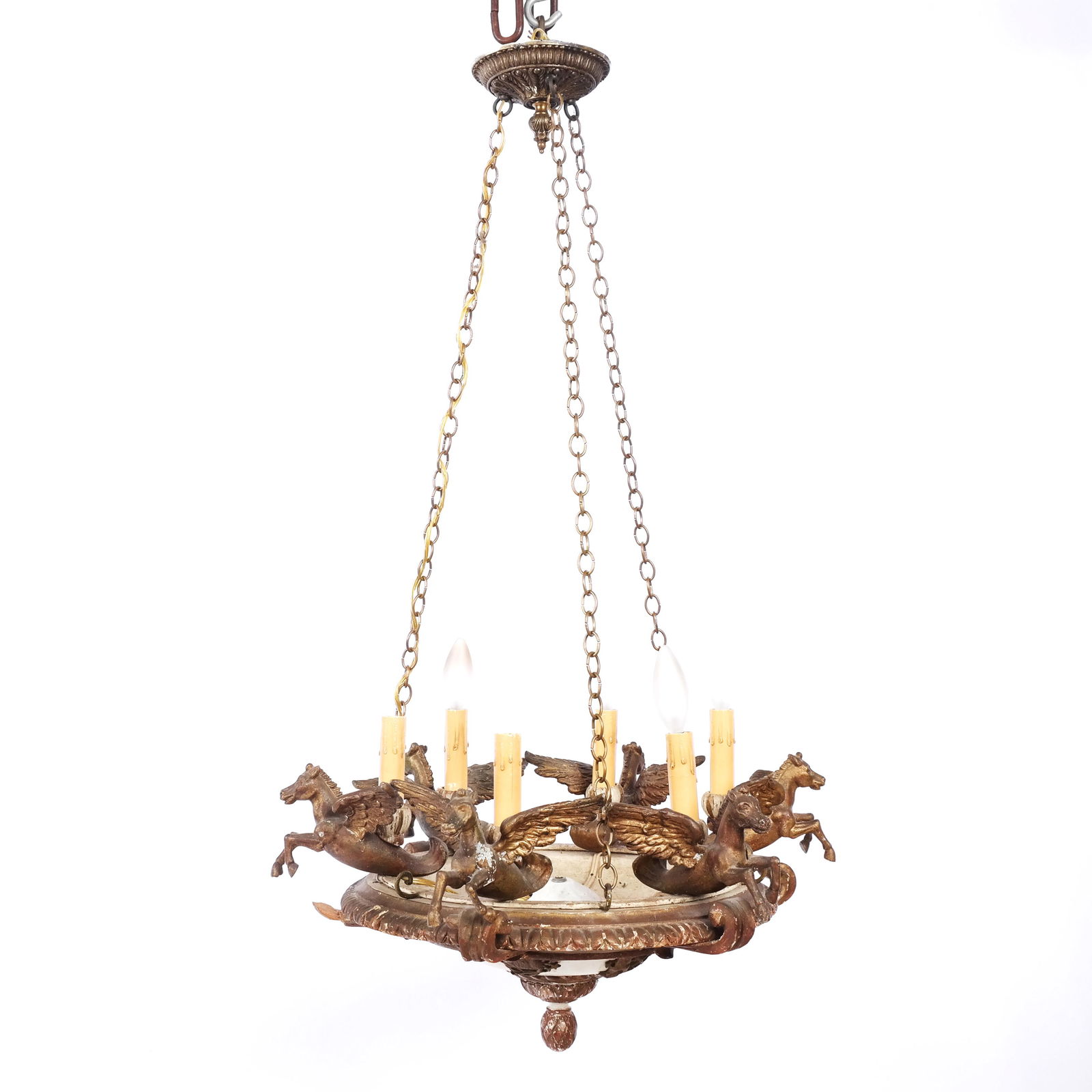 Continental Neoclassical-Style 6-Light Chandelier (1 of 12)